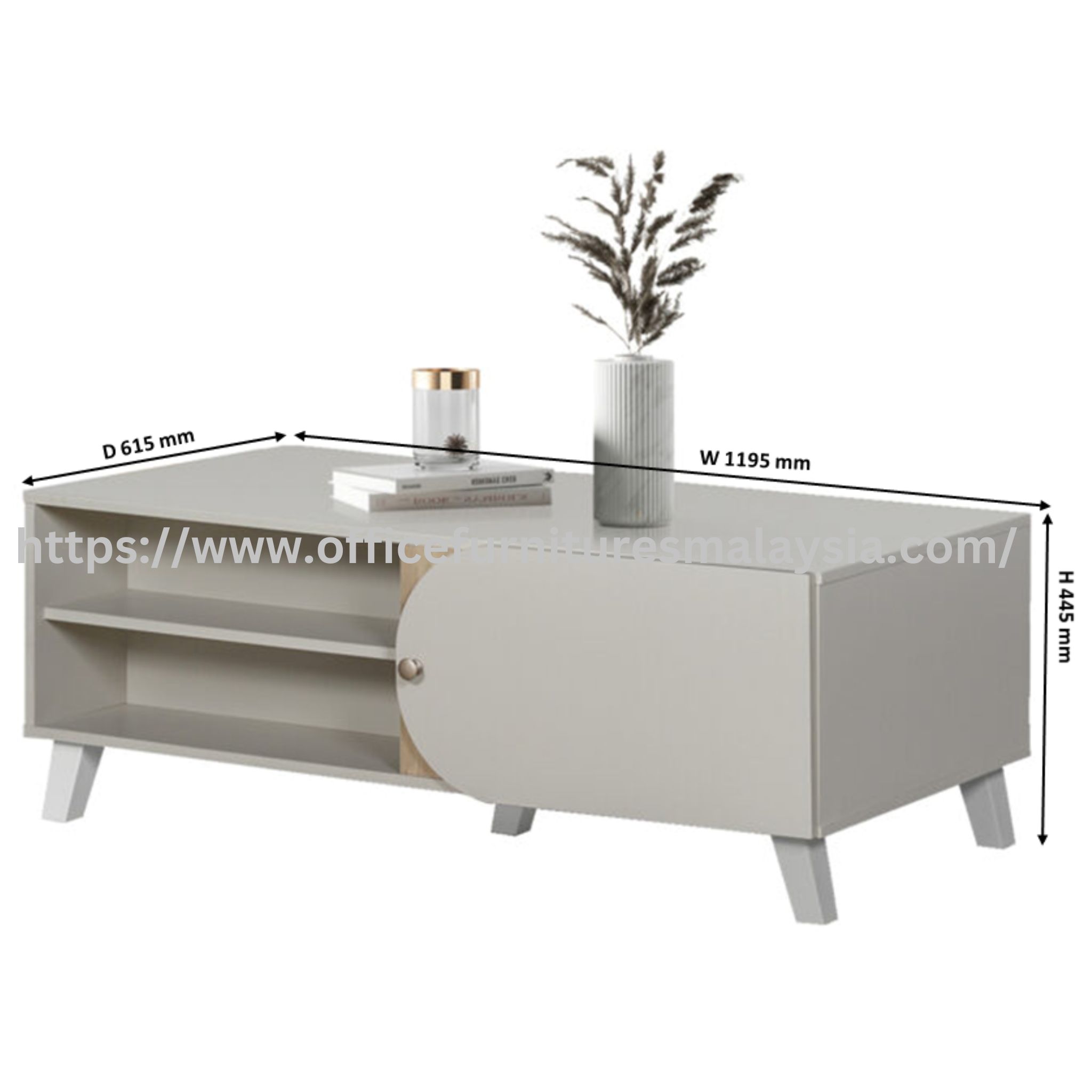 3.98ft Brielle Coffee Table Mersing Danga Bay Paloh