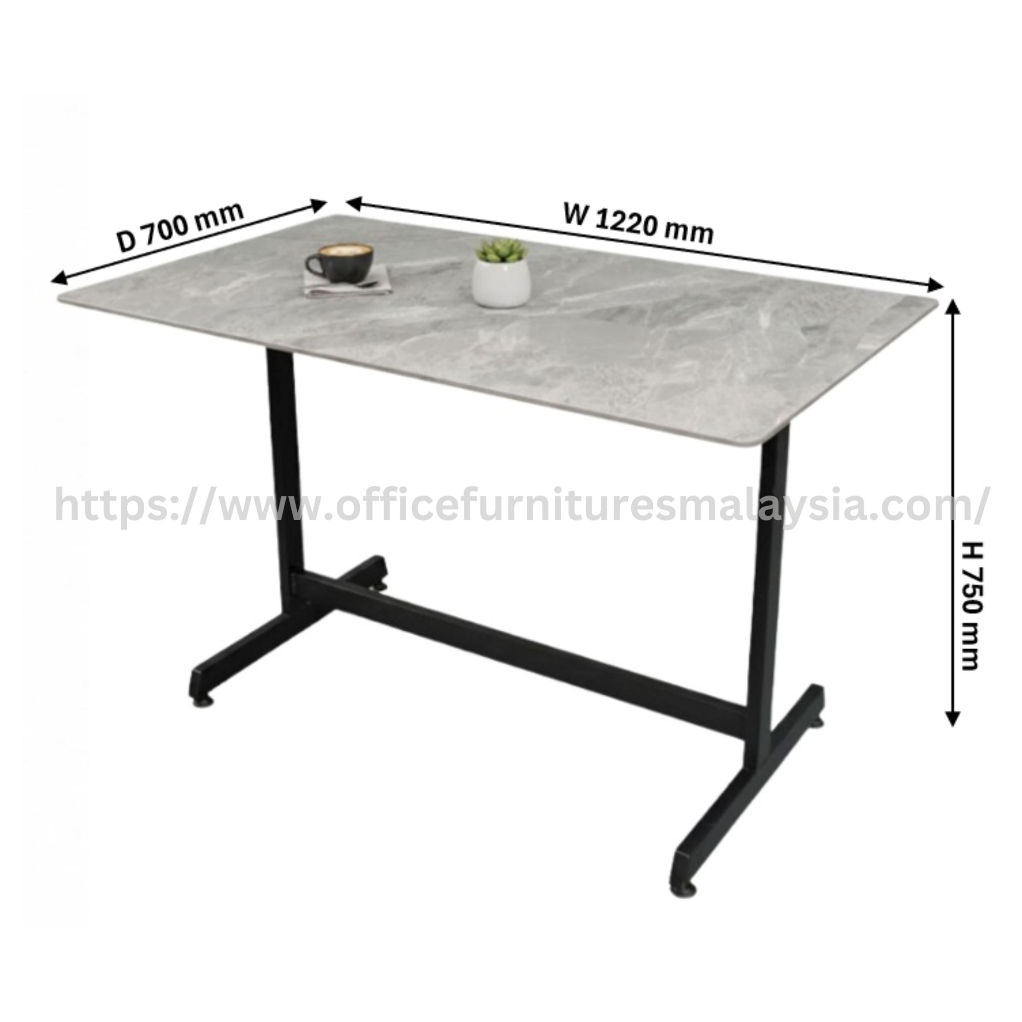 4 ft Luxury Stone Restaurant Table Melaka Sungai Besi Glenmarie