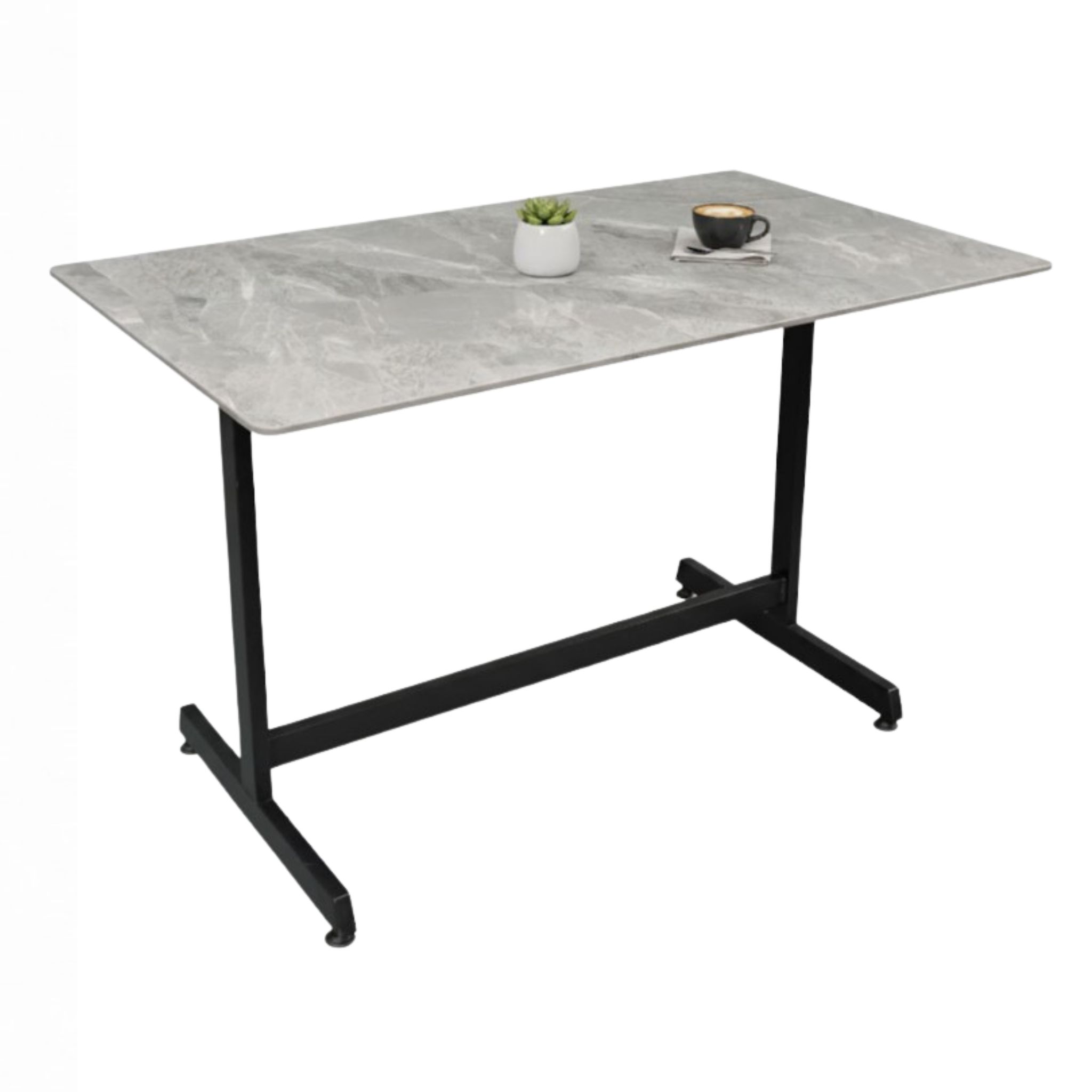 4 ft Luxury Stone Restaurant Table Setapak Rawang Kajang