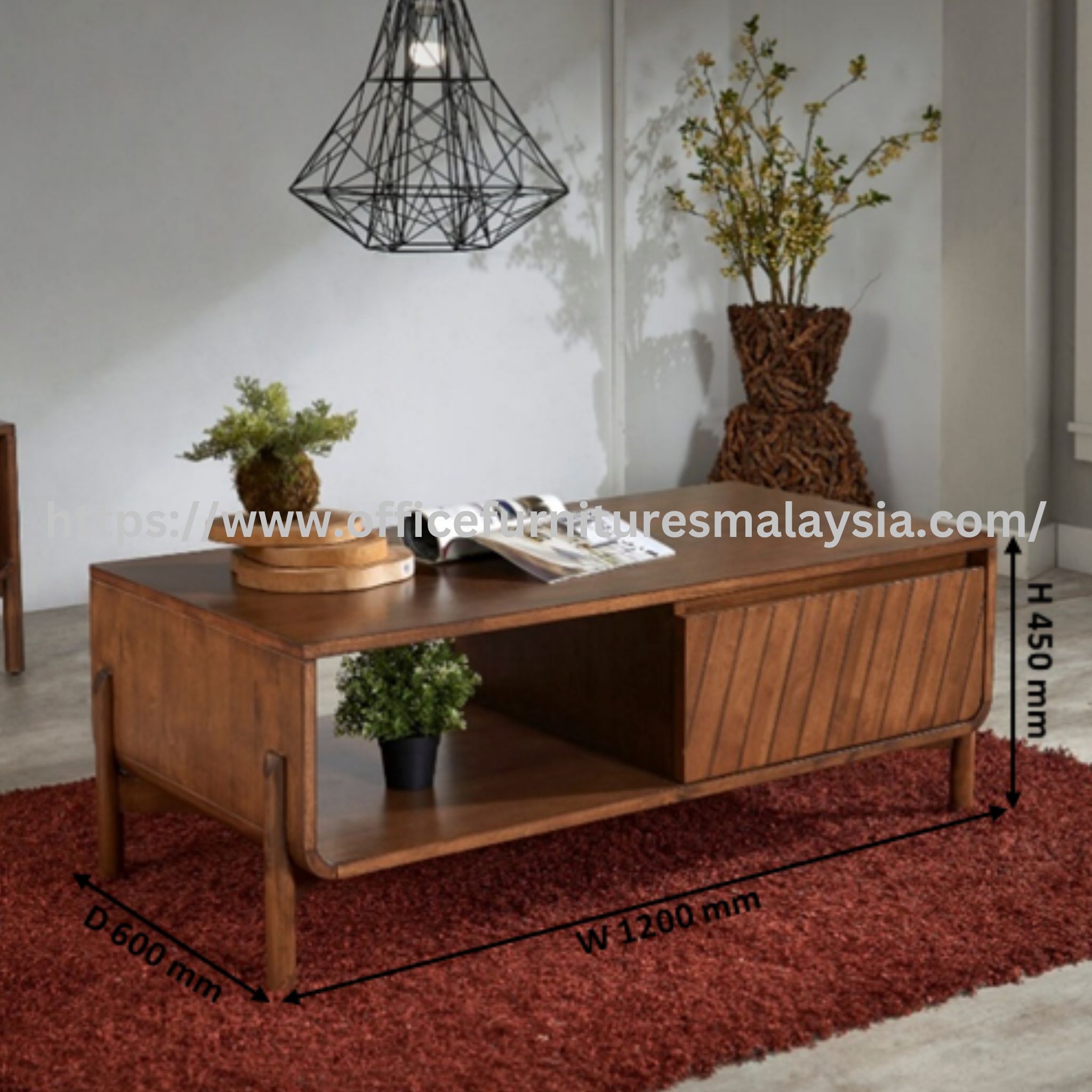 4 ft Oscar Coffee Table Kuantan Temerloh Kuala Lipis