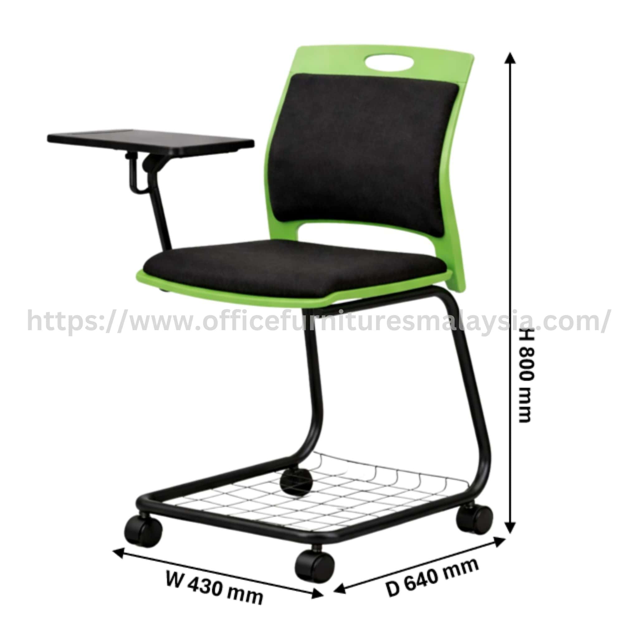 Cushion Mobile Study Chair with Writing Tablet Taman Desa Sri Petaling Sri Hartamas