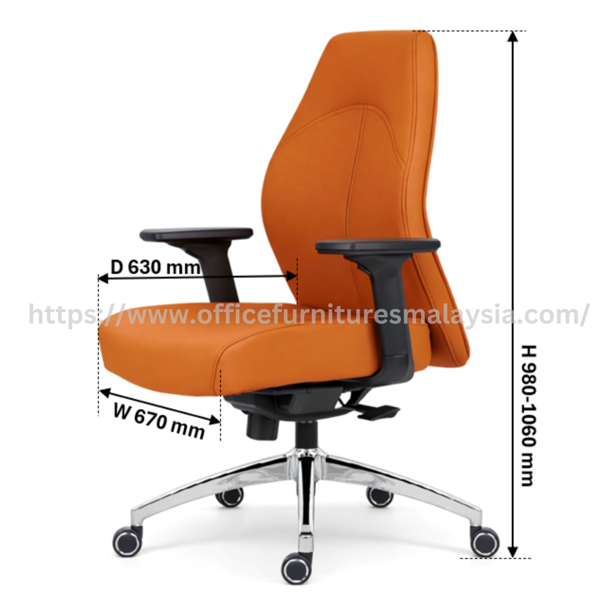 Orla Supervisor Lowback Chair Gombak TTDI Wangsa Maju