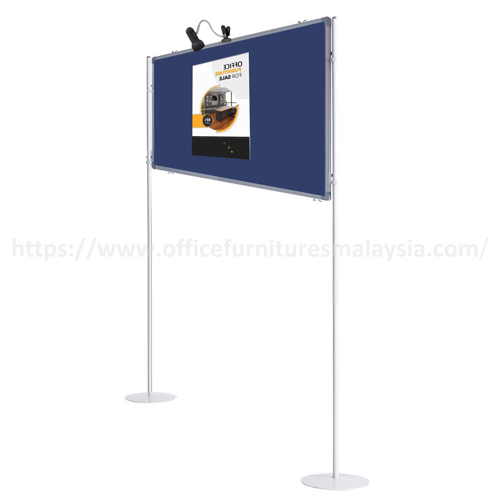 3 ft x 4 ft Adjustable Double-Sided Single Display Panel with Stand Kota Kemuning Melaka Jenjarom