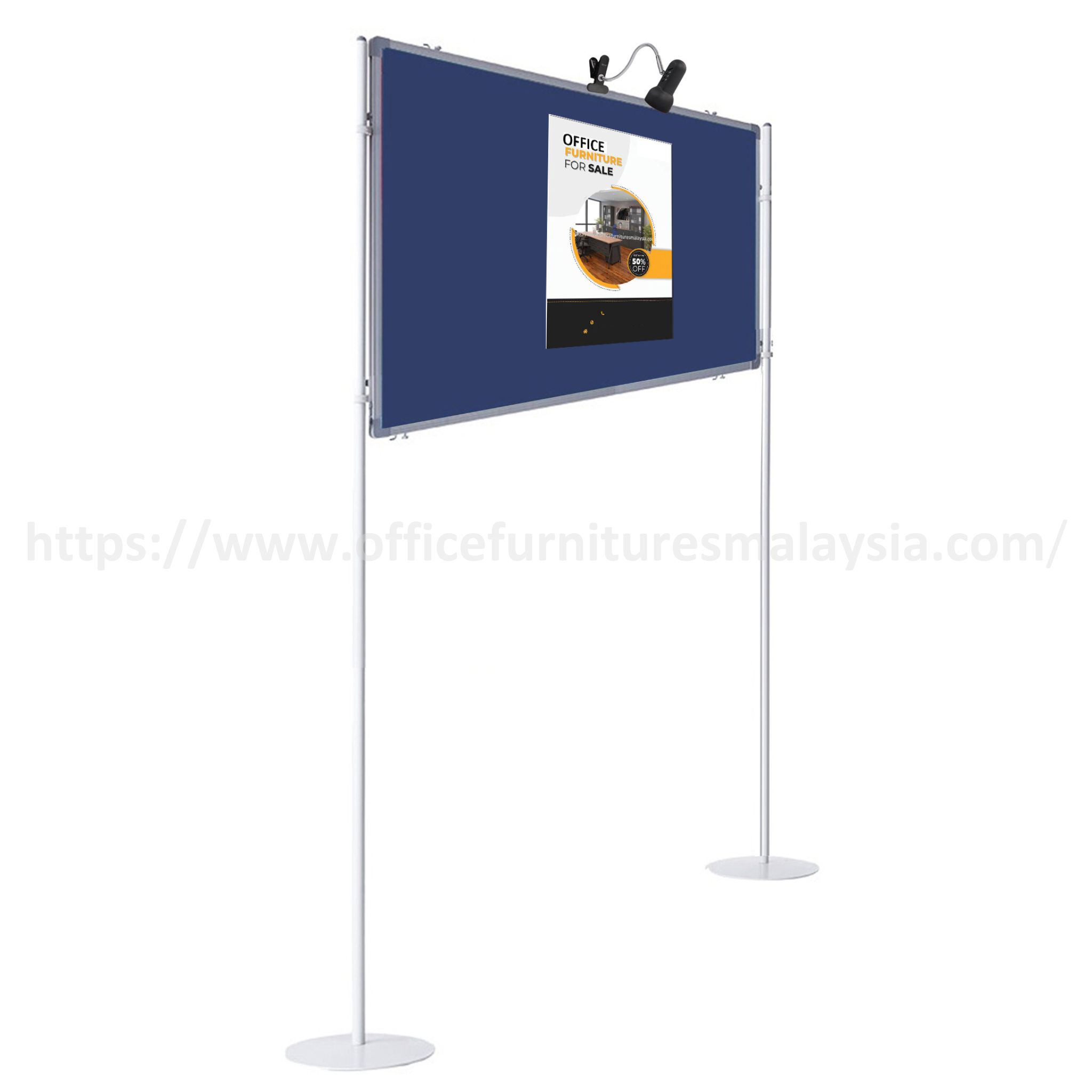 3 ft x 4 ft Adjustable Double-Sided Single Display Panel with Stand Kota Kemuning Serdang Selangor