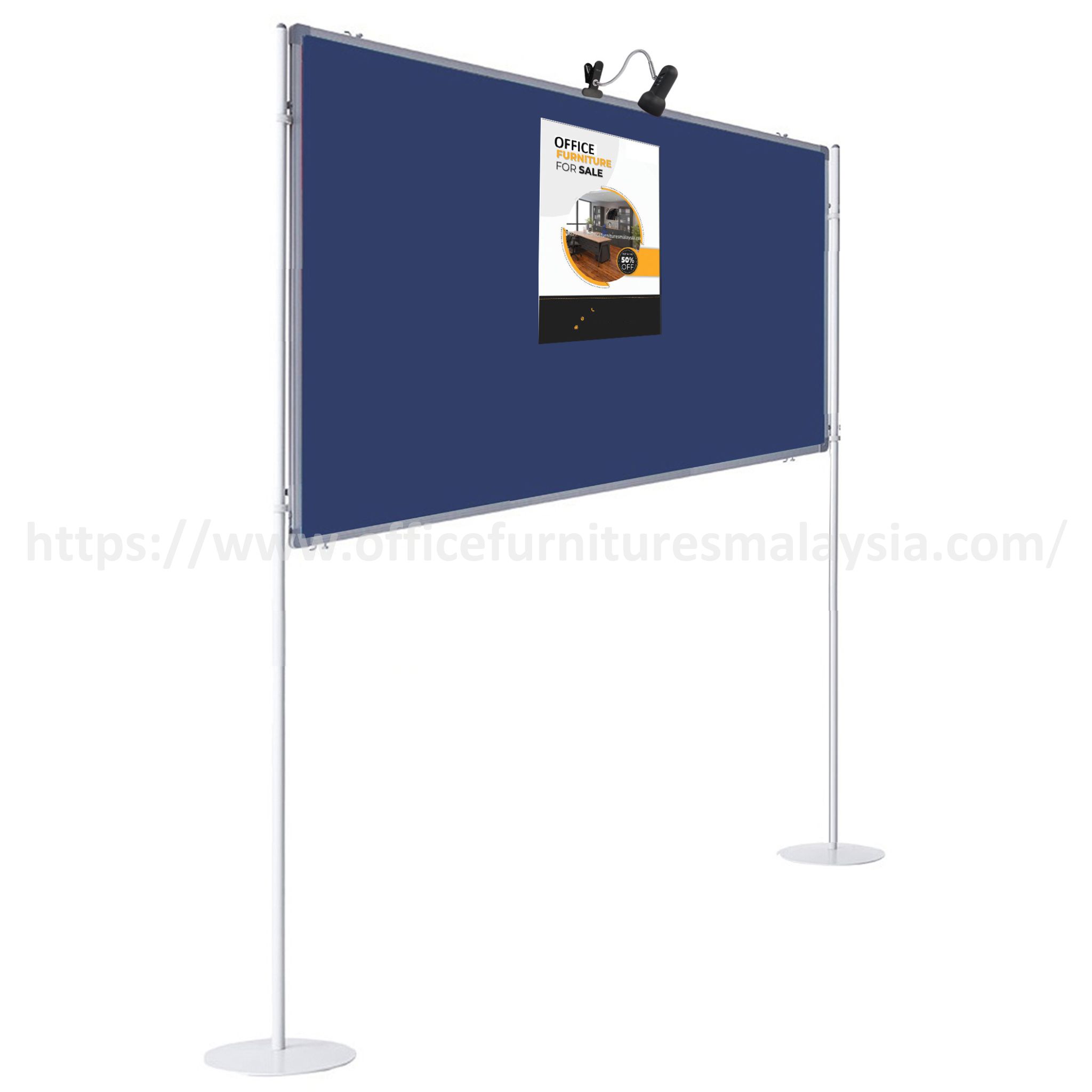 4 ft x 5 ft Adjustable Vertical Double-Sided Single Display Panel with Stand Petaling Jaya Selangor Selayang