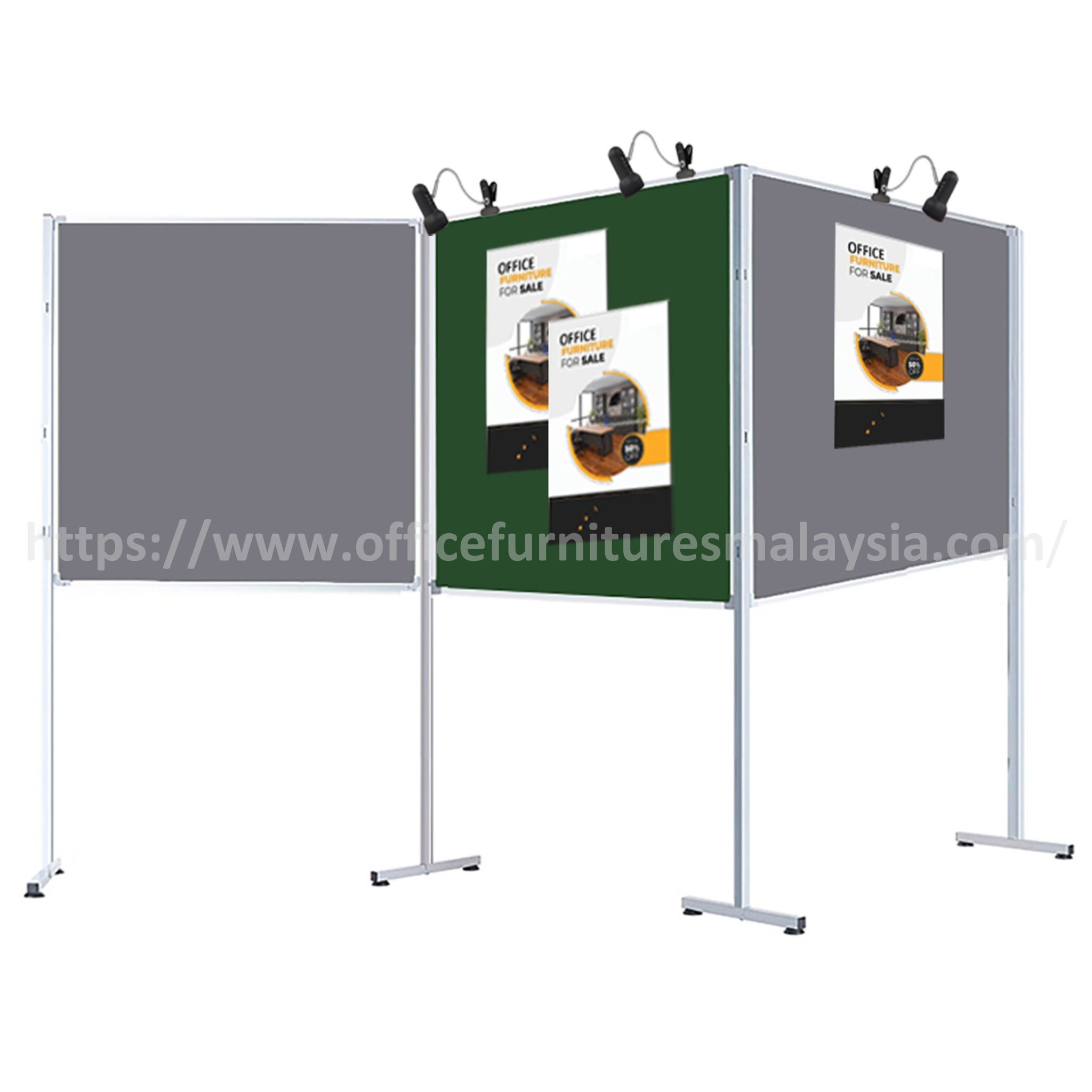 4 ft x 4 ft Altitude Freestanding 3-Panel Office Divider Rawang Shah Alam Kelana Jaya