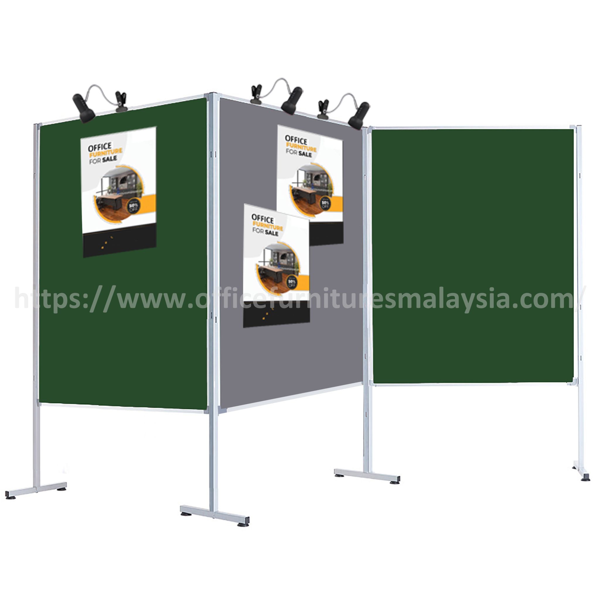 4 ft x 5 ft Altitude Freestanding 3-Panel Office Divider Negeri Sembilan Kajang Damansara