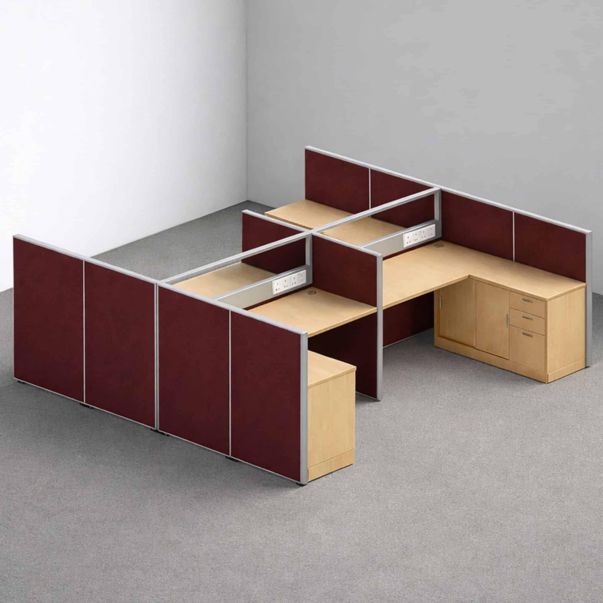 5 ft Vortex Units 4 Seater Workplace Perlis Penang Kajang