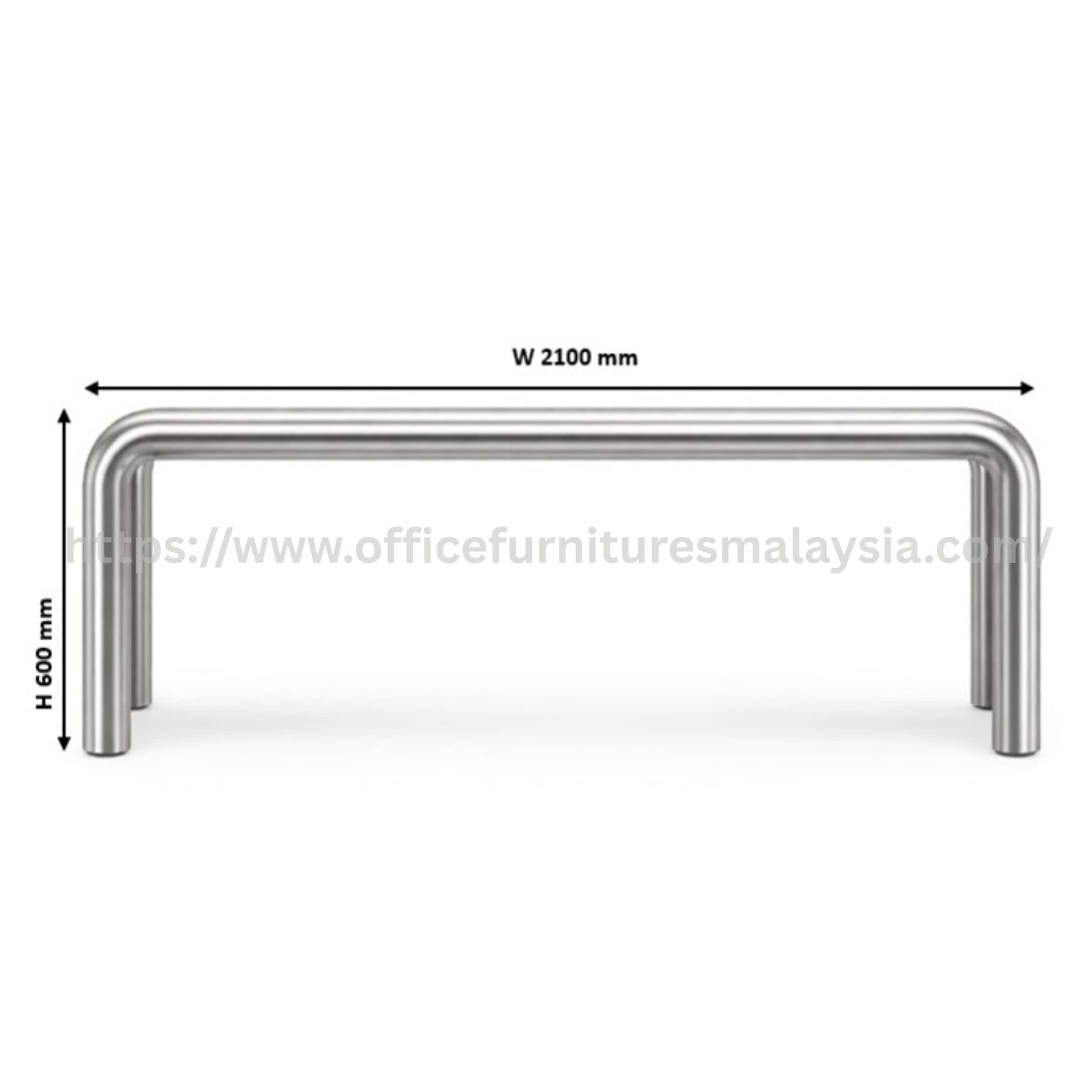 Stainless Steel U-Shape Tube Bench Chair Segamat Ipoh Tanjung Malim