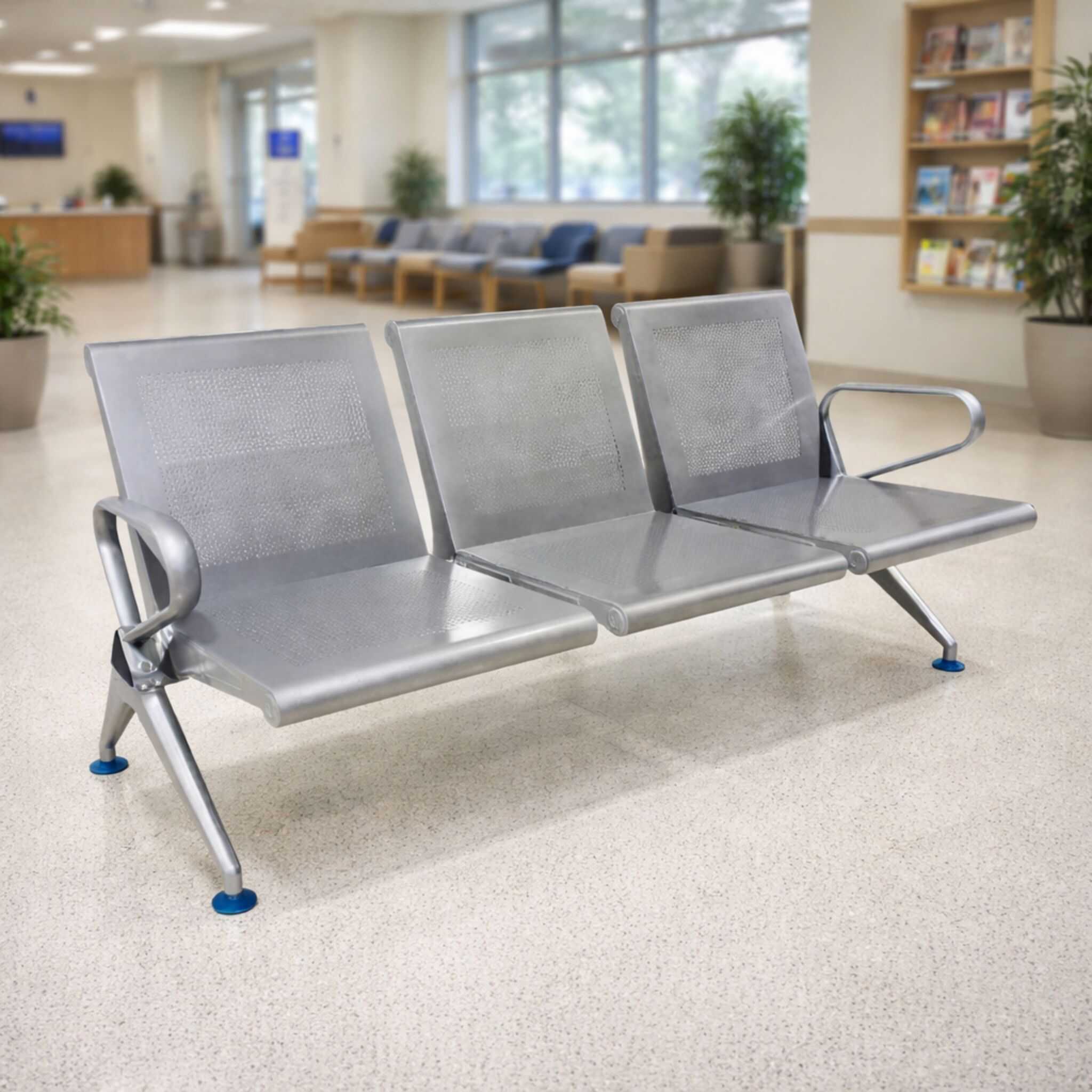 Velix Stainless Steel 3 Seater Link Chair Bangi Bangsar Kajang