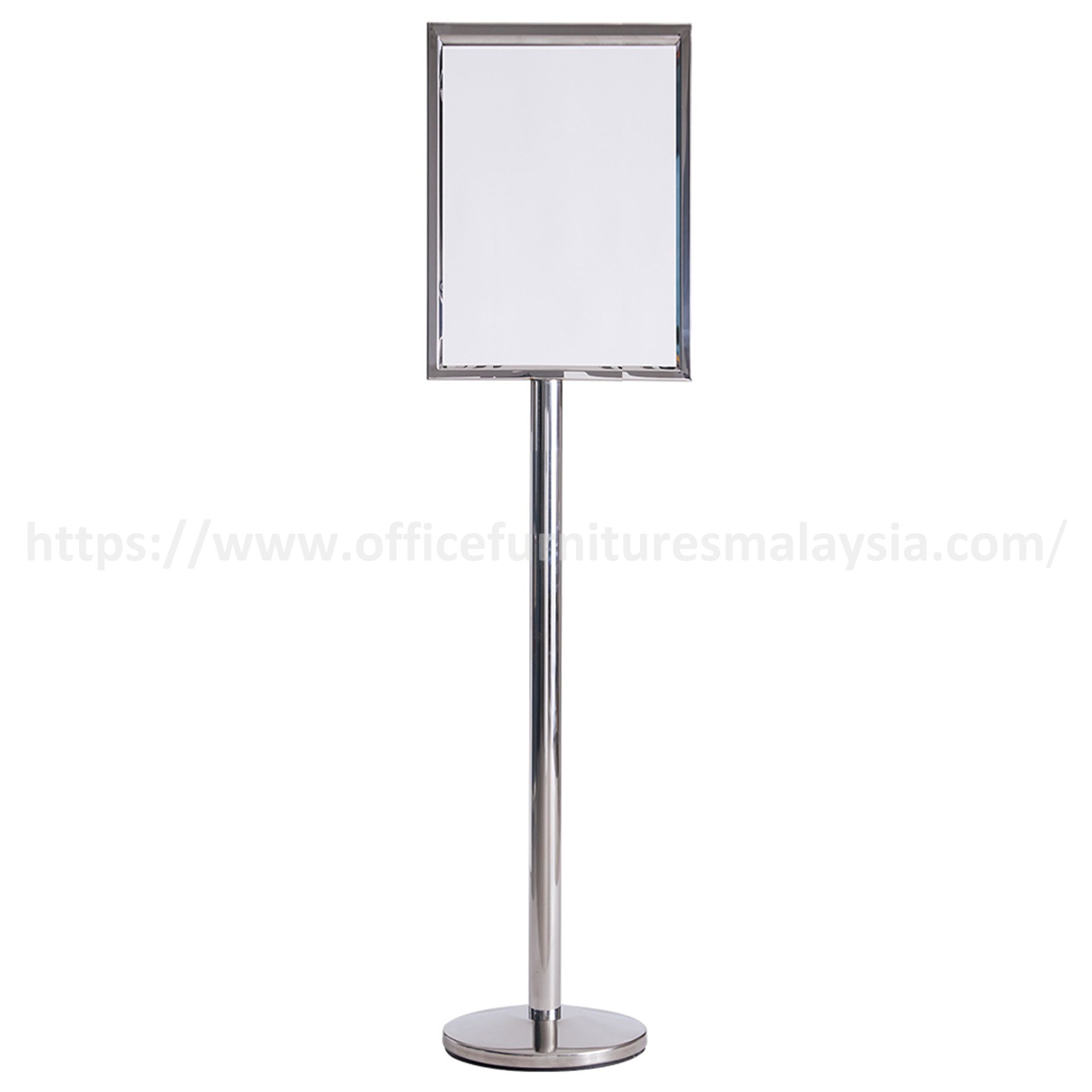 Portrait Stainless Steel A3 Sign Board Stand Batang Kali Bukit Jalil Nilai
