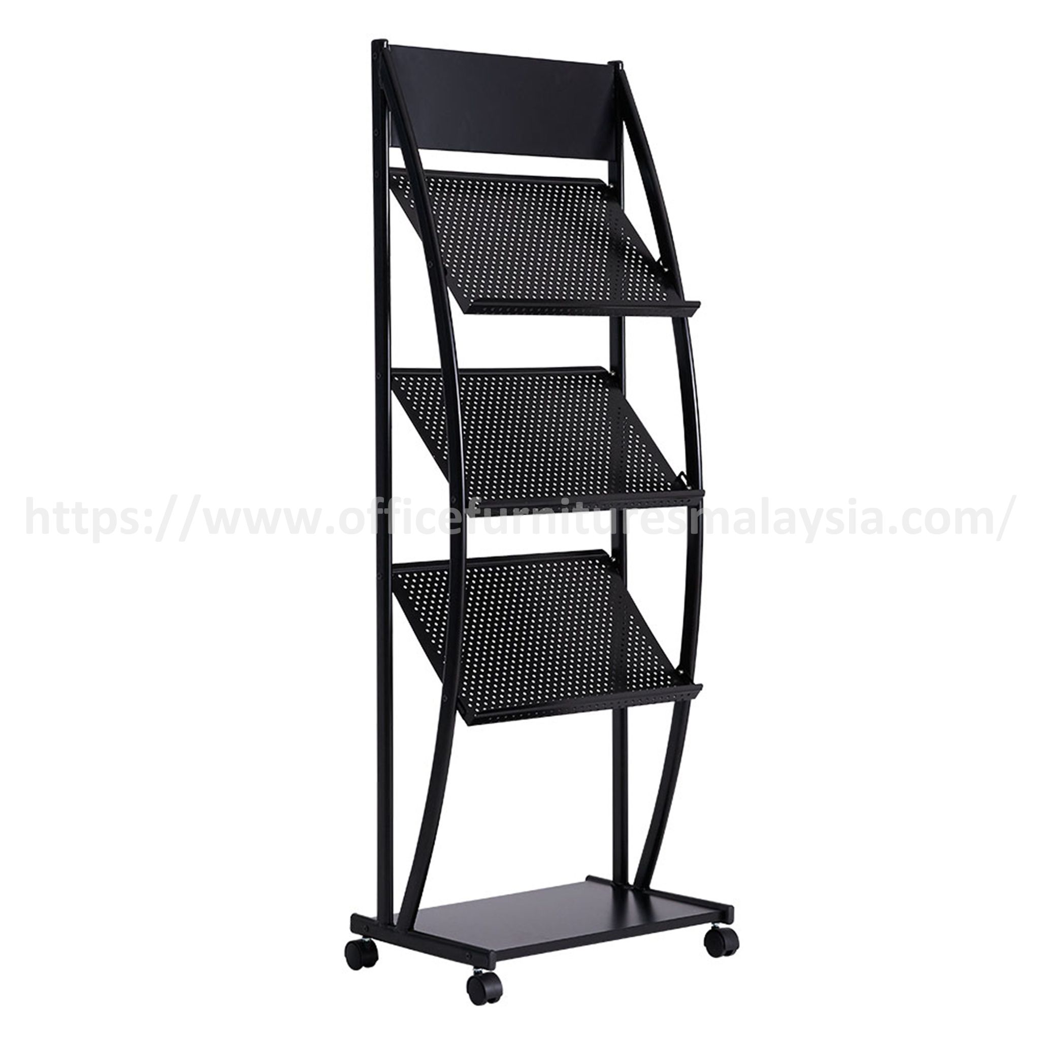 3 Tray Metal Magazine Rack With Castor Selangor Serendah Selayang