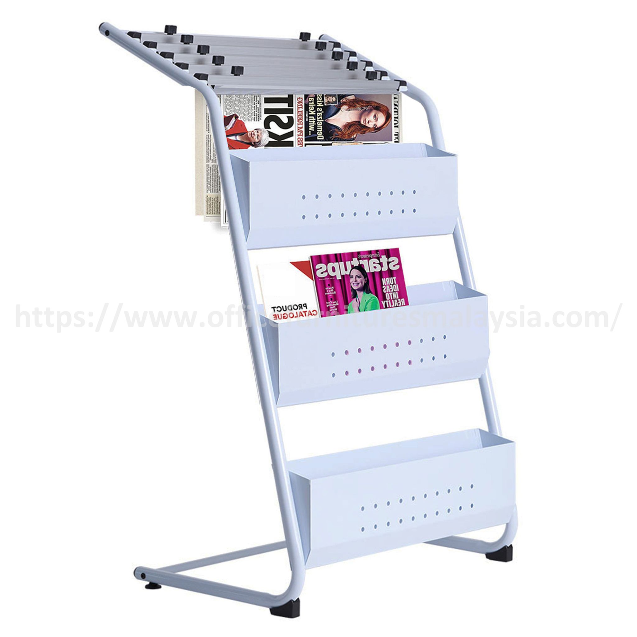 High Quality Newspaper Clamp Magazine Rack Stand Bukit Raja Klang Kapar