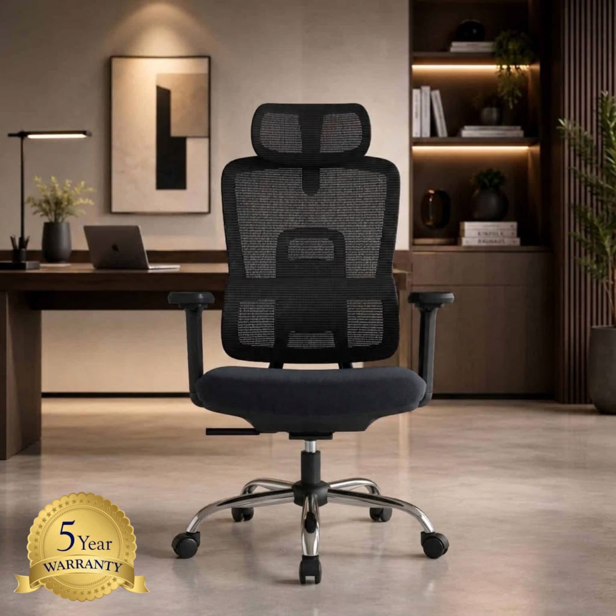 Hover Highback Mesh Chair Chrome Leg Kapar Klang Selayang
