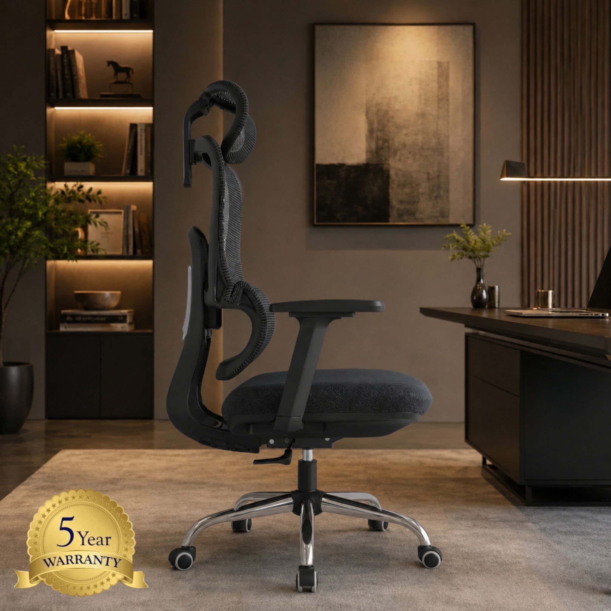 Hover Highback Mesh Chair Chrome Leg Kuala Lumpur Nilai Serdang