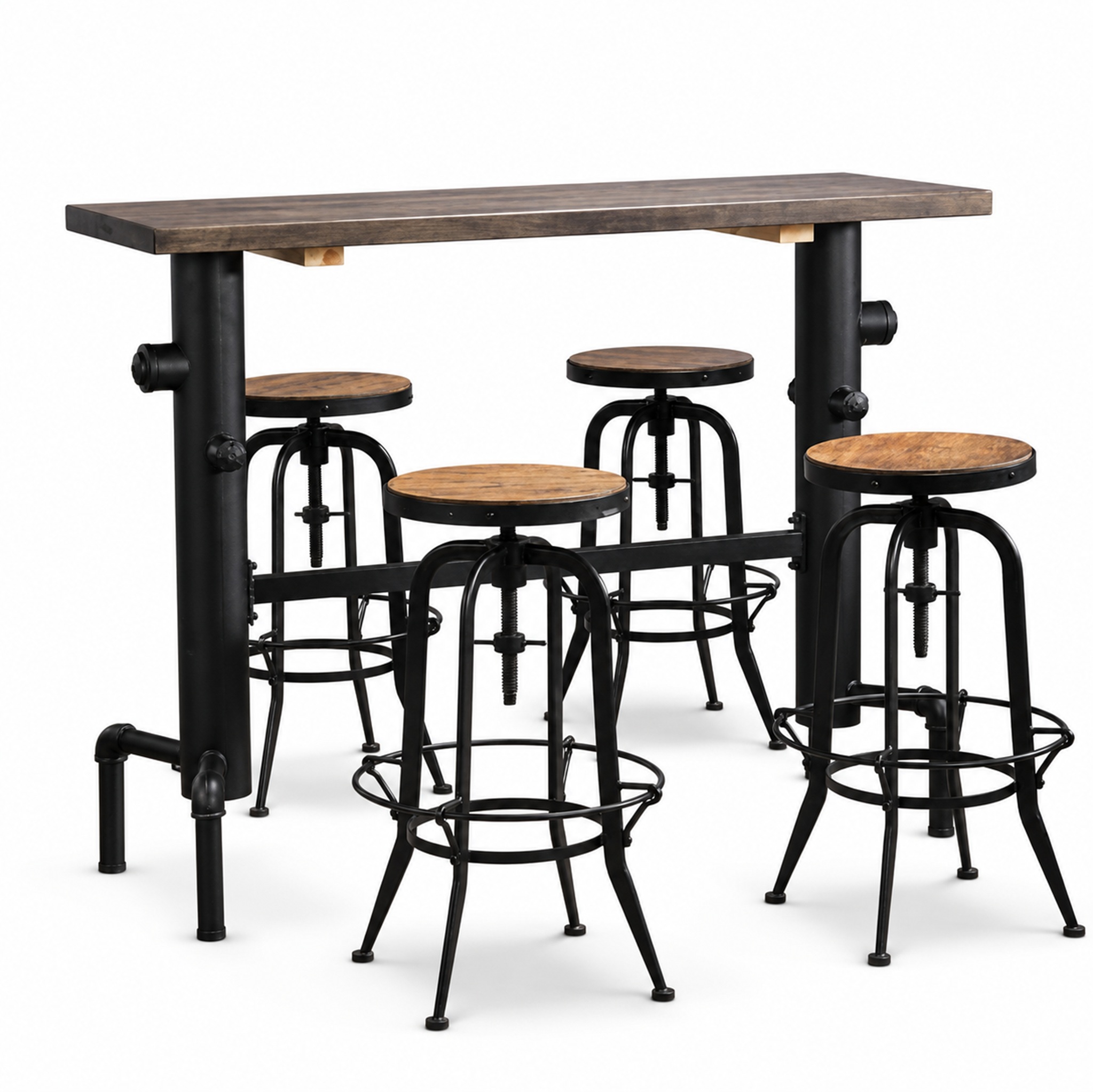Industrial Style Pub Table And Chairs Set Nilai Usj Klang