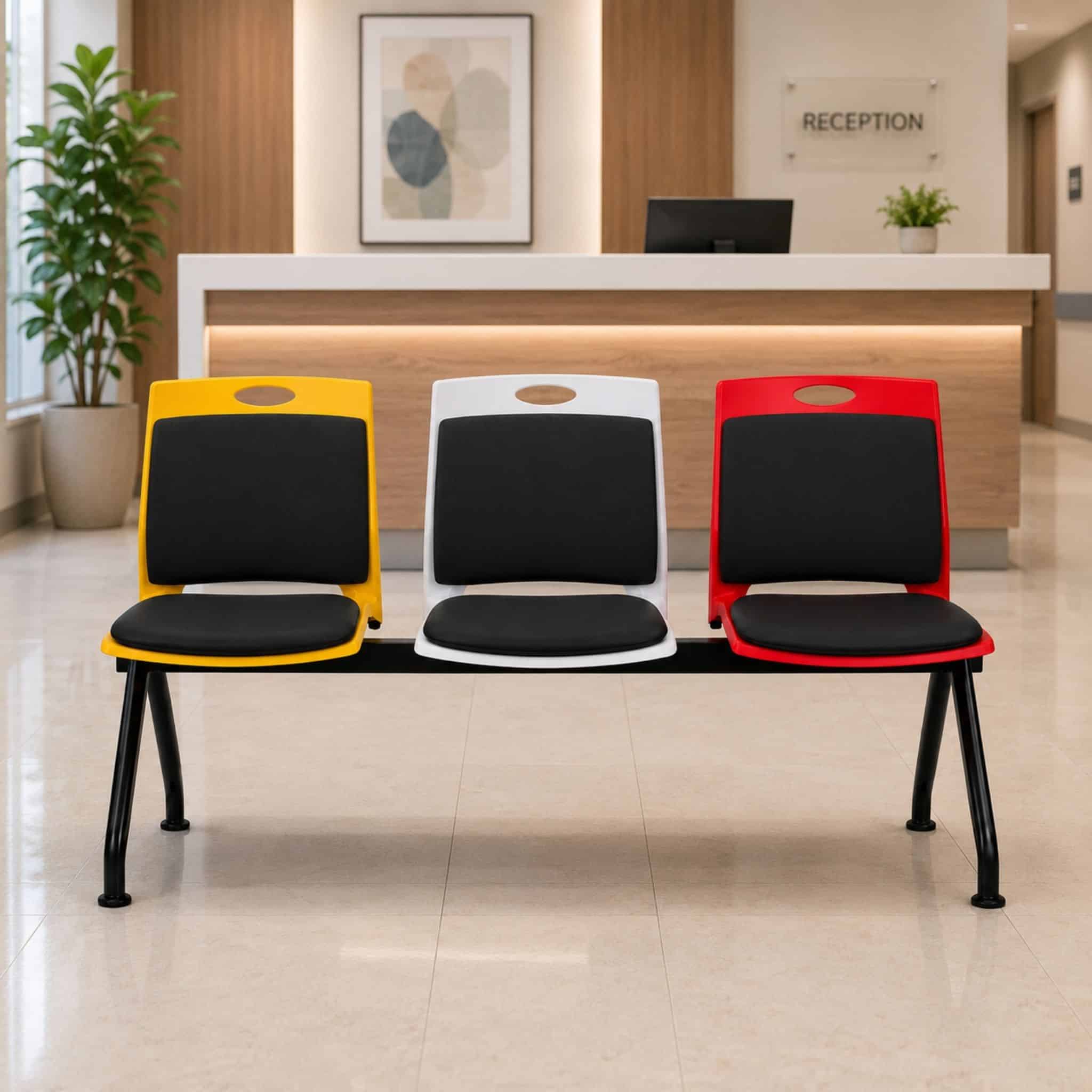 QuickWait Padded 3 Seater Link Chair Cheras Kemuning Jalan Kebun