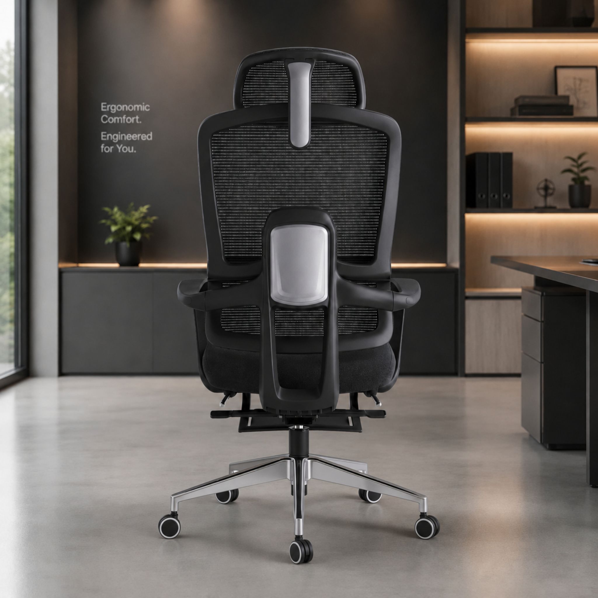Revive Ergonomic Highback Mesh Chair Aluminium Leg Kedah Gopeng Gombak