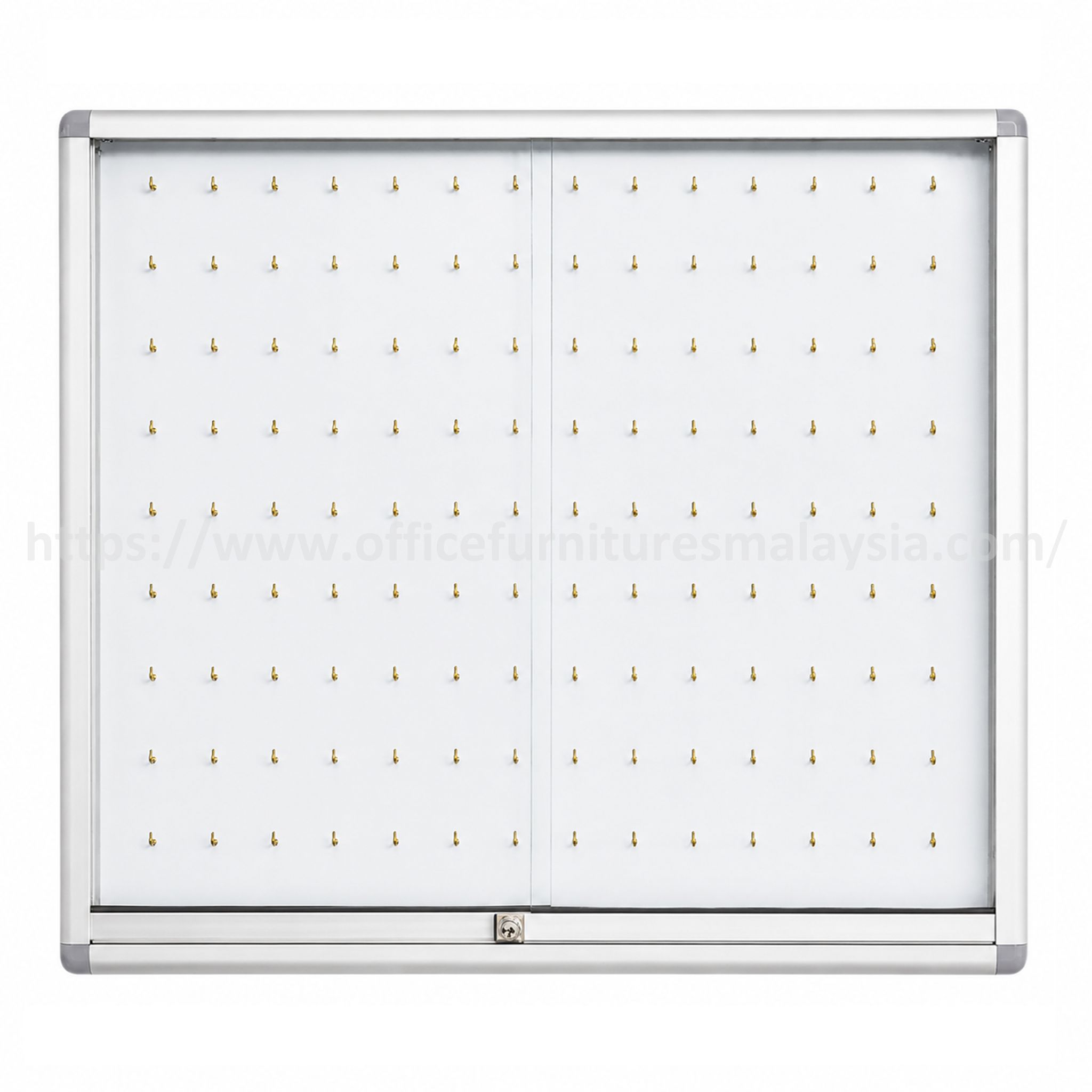 3 ft x 2 ft Office Sliding Glass Doors Key Cabinet 126 Keys Berjaya Park Selayang Seremban