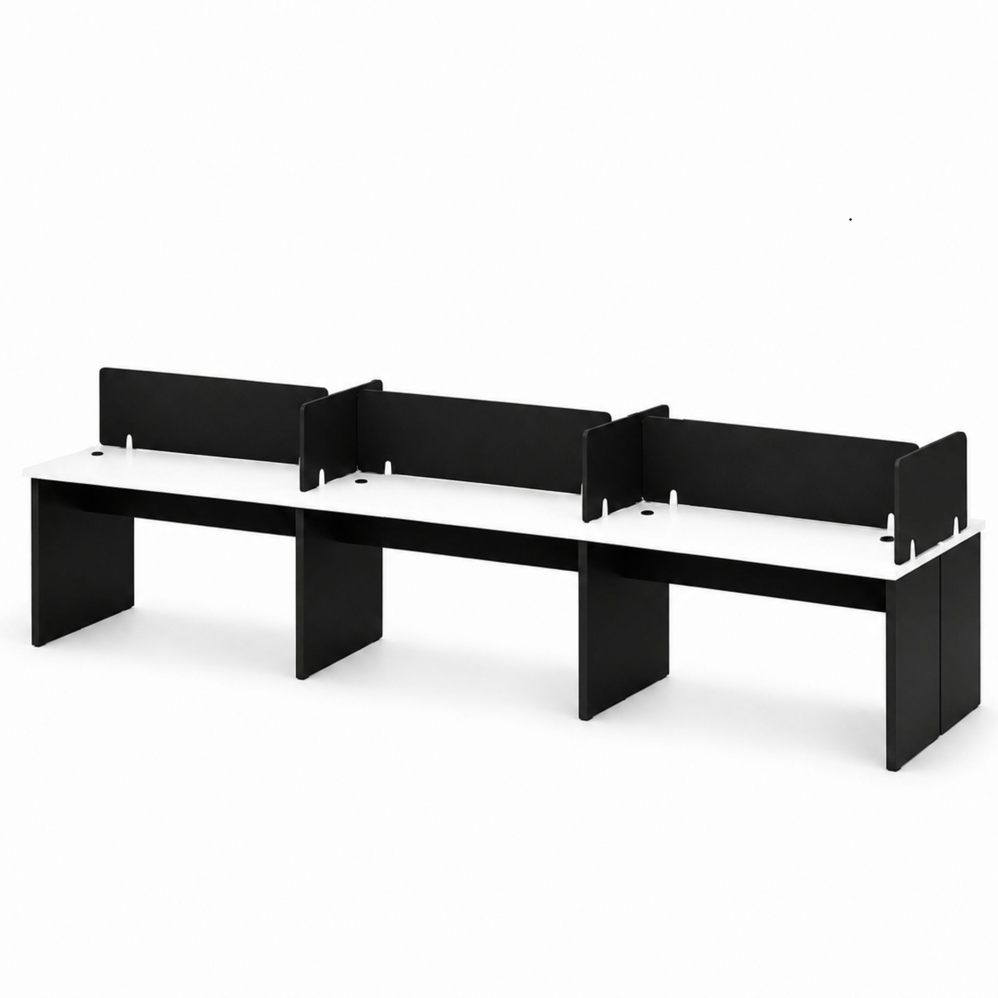 4 ft Metro Workstation 6 Seater Desk Bandar Saujana Putra Bandar Rimbayu Tropicana Aman