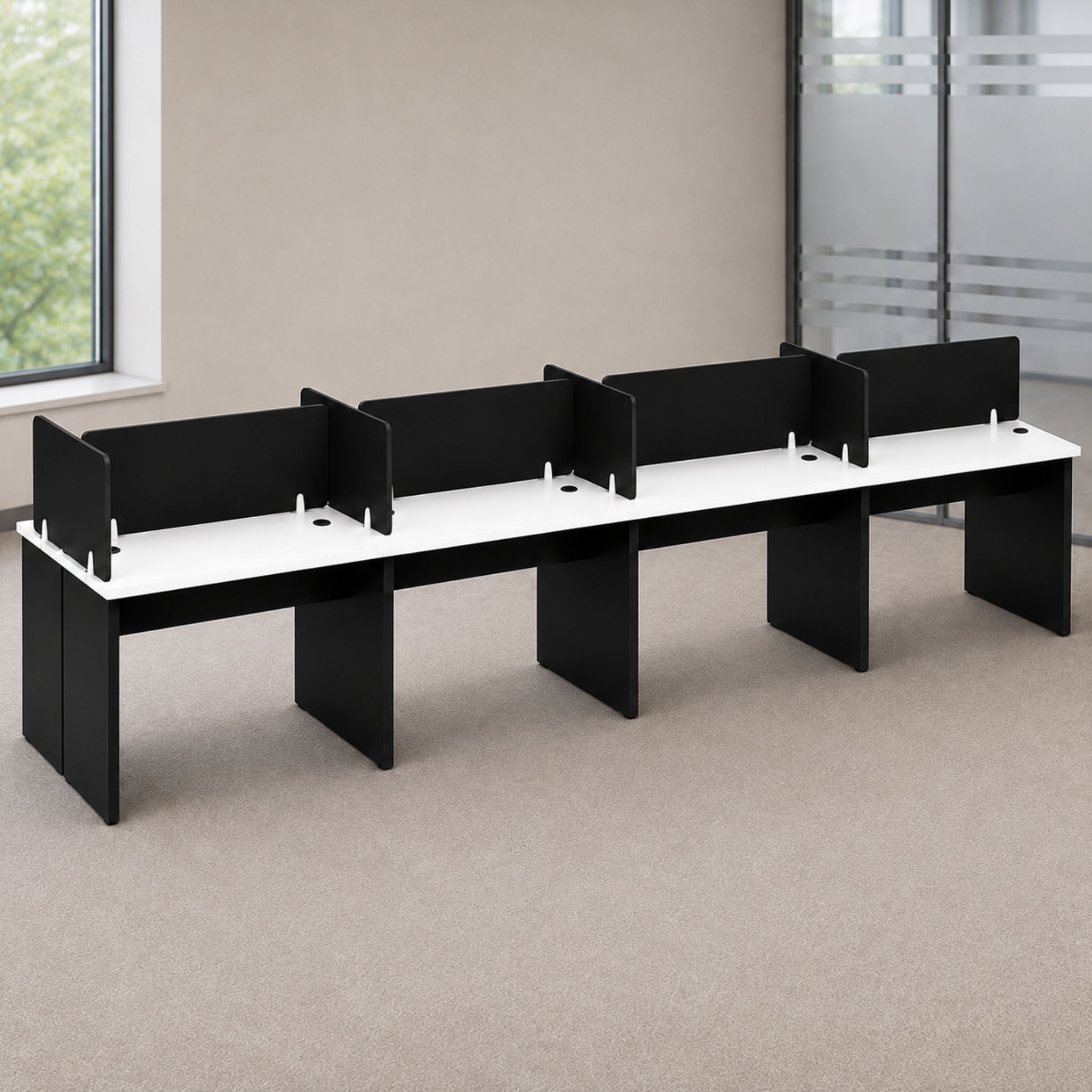 5 ft Align Workstation 8 Seater Desk Beranang Klang Pandamaran Banting