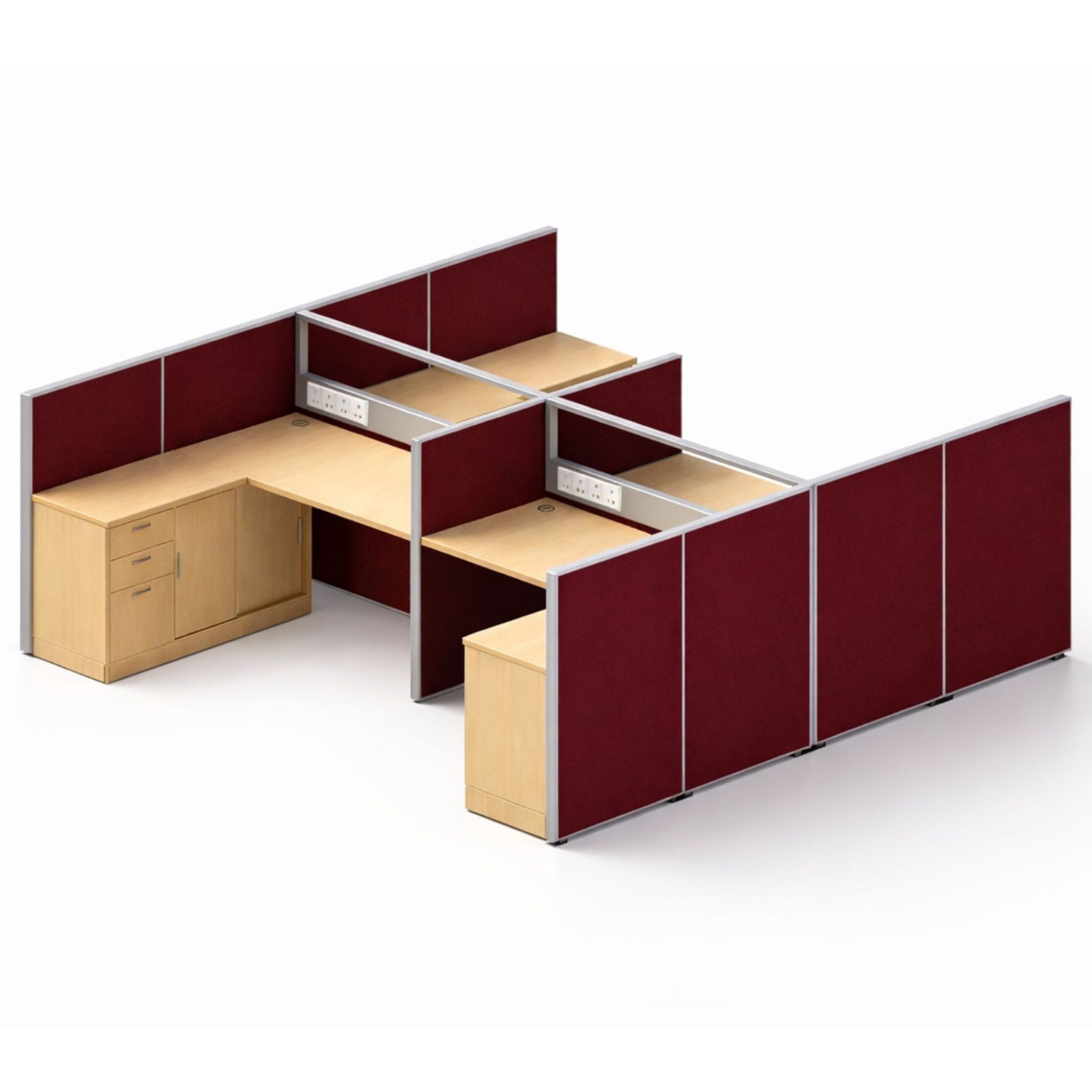 6 ft Vortex Unite 4 Seater Workplace Kedah Gombak Pudu
