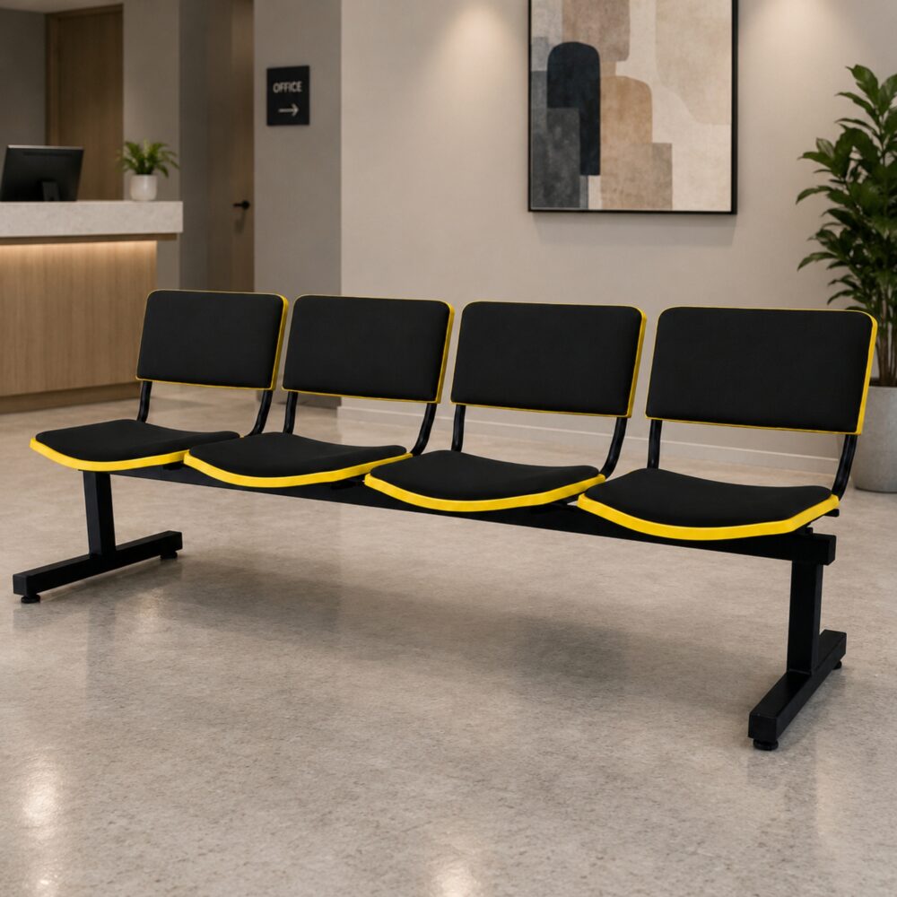 Affable 4 Seater Link Chair with Backrest & Seat Padded Meru Kapar Selayang Affable 4 Seater Link Chair with Backrest & Seat Padded Meru Kapar Selayang