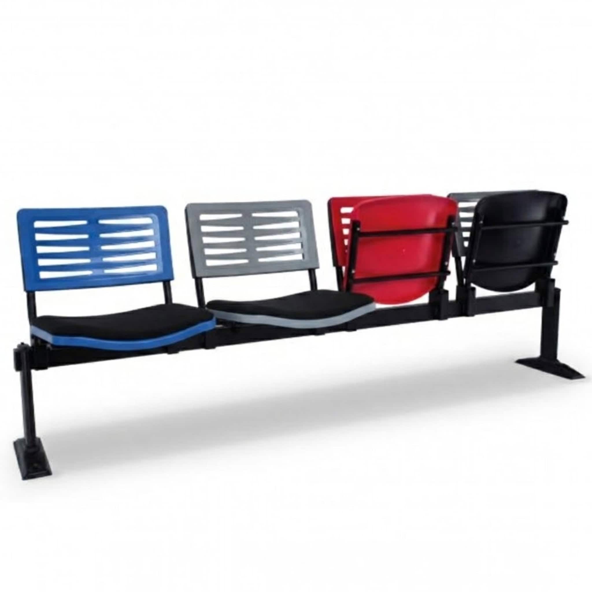 Alliance 4 Seater Link Chair with Seat Padded Klang Selayang Bangi