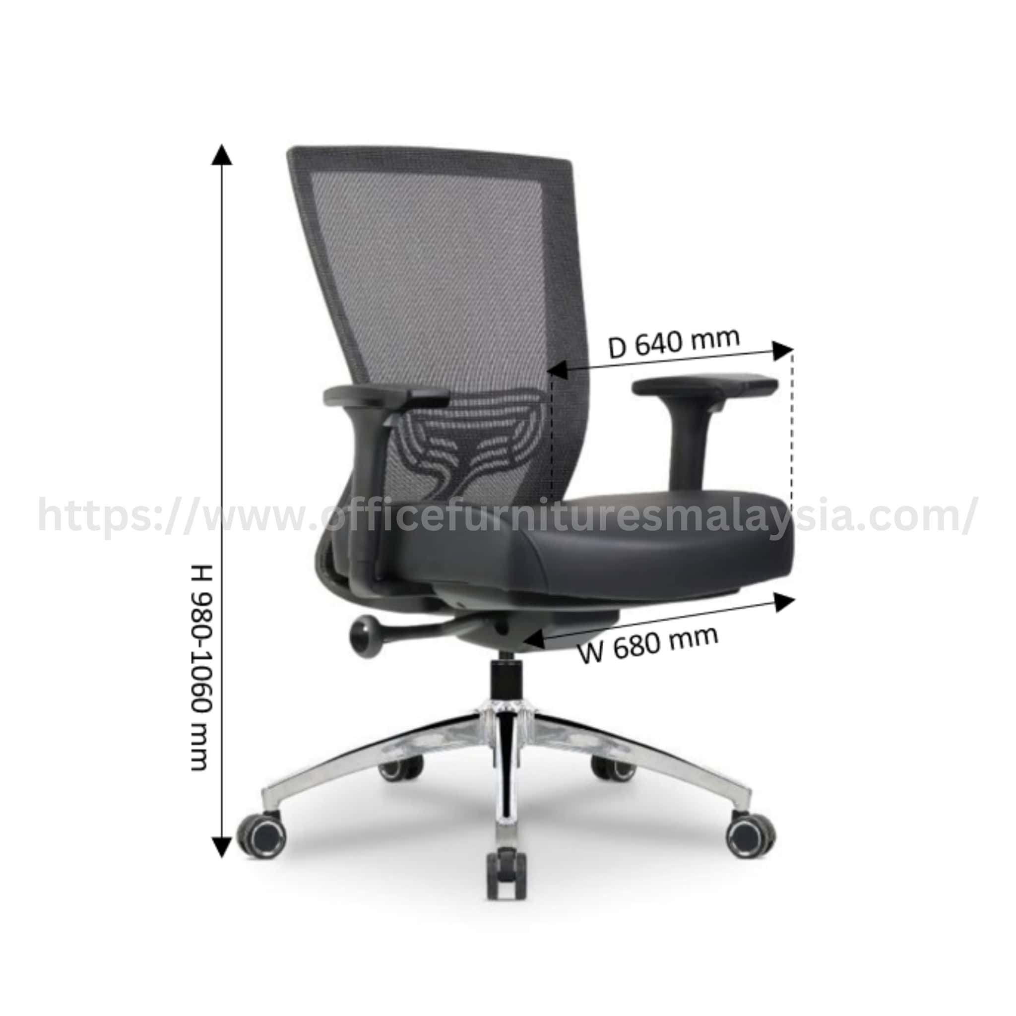 Axton Executive Mediumback Mesh Chair Glenmarie Bukit Jelutong Klang