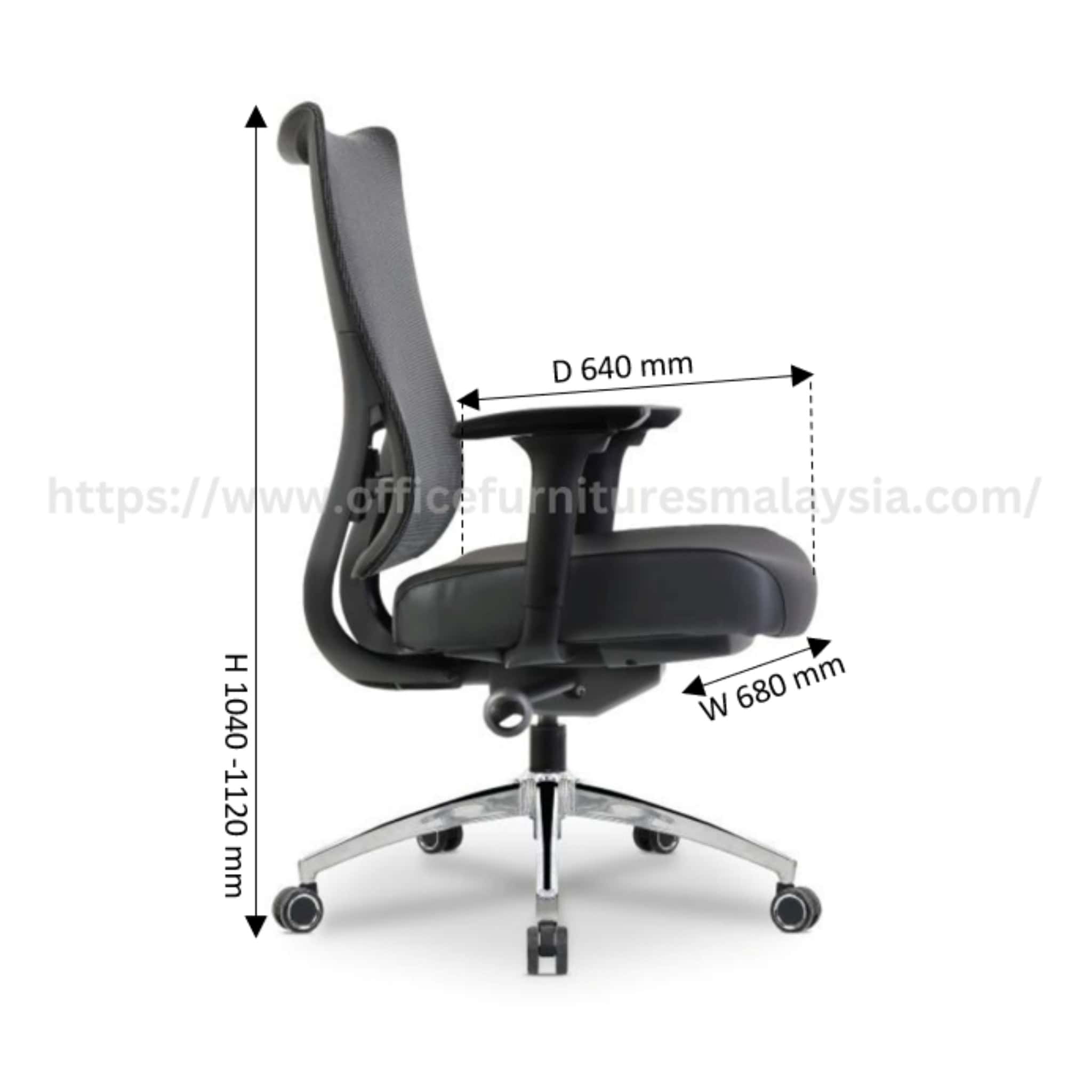 Bellissimo Mediumback Mesh Chair Klang Sunway Puchong Shah Alam