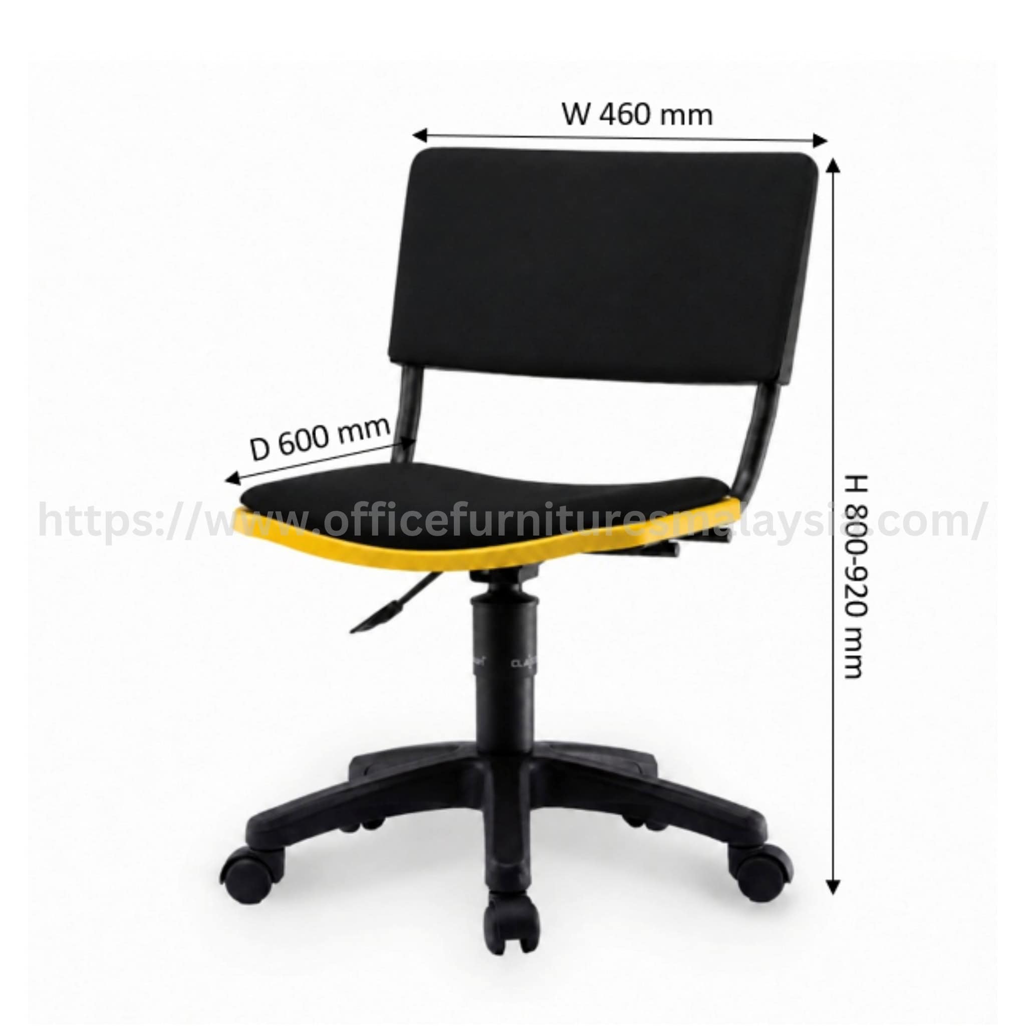 Eron Mobile Study Chair with Padding Seat & Backrest Ampang Setapak Wangsa Maju