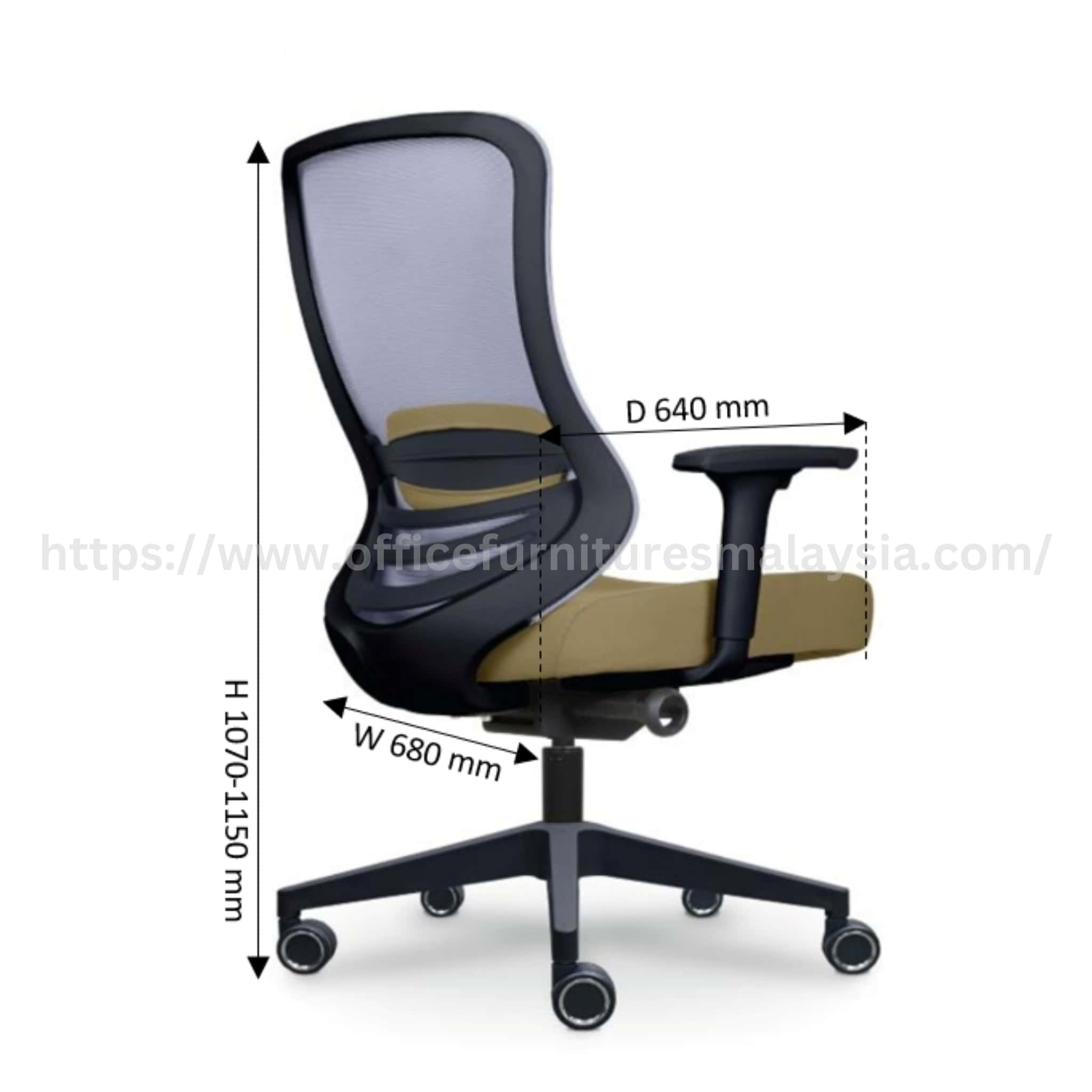 Galvin Mediumback Mesh Chair Kota Damansara Sungai Buloh Kepong