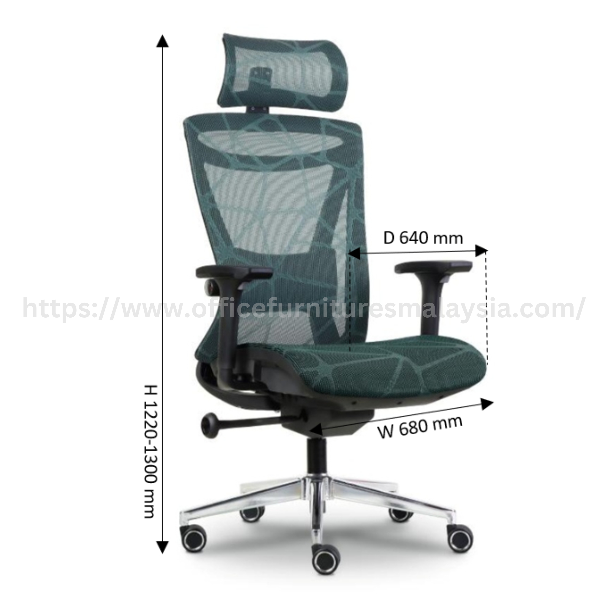 Kova Highback Mesh Chair Subang Jaya Serdang Meru Klang