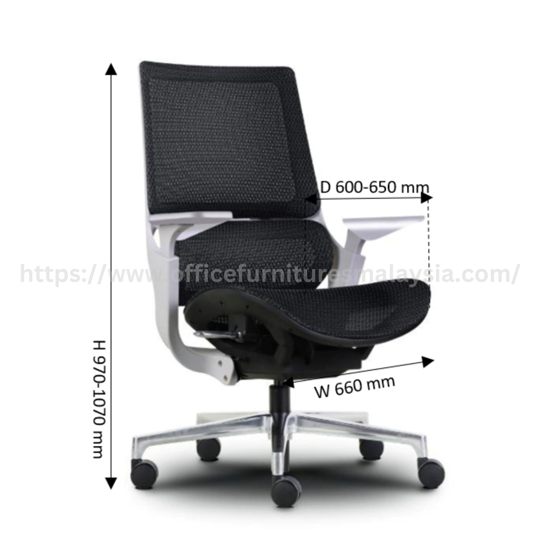 Metro Manager Medium Back Chair Batu Caves Gombak Senawang