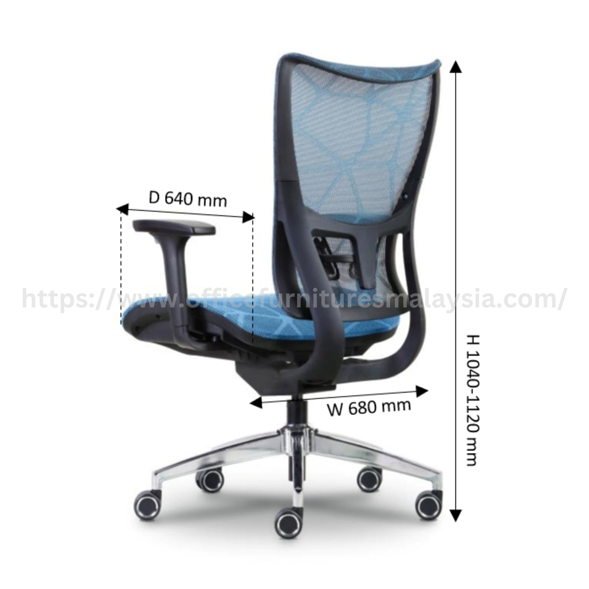 Miro Mediumback Mesh Chair Kota Warisan Serenia City KLCC