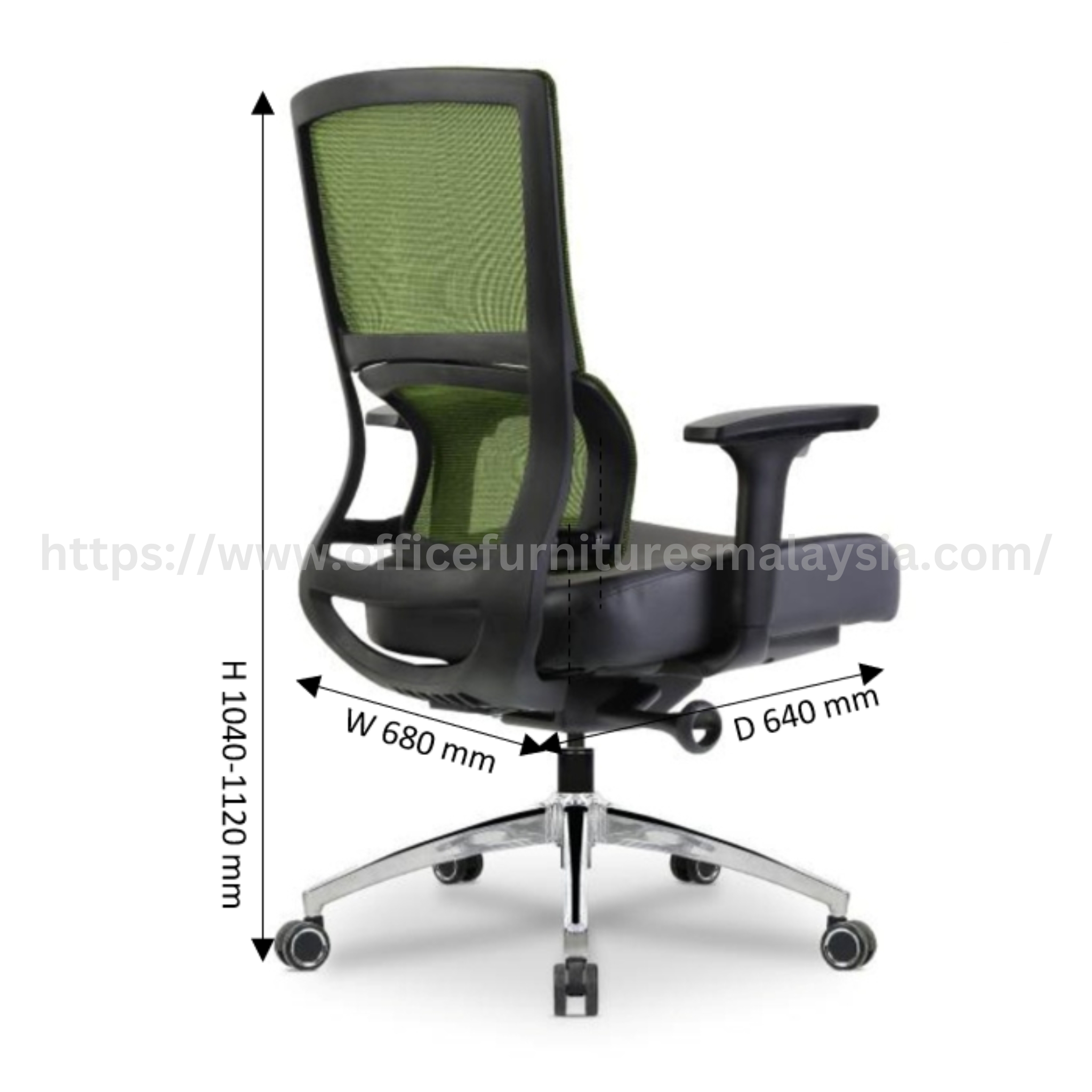 Montclair Mediumback Mesh Chair Meru Serdang Klang