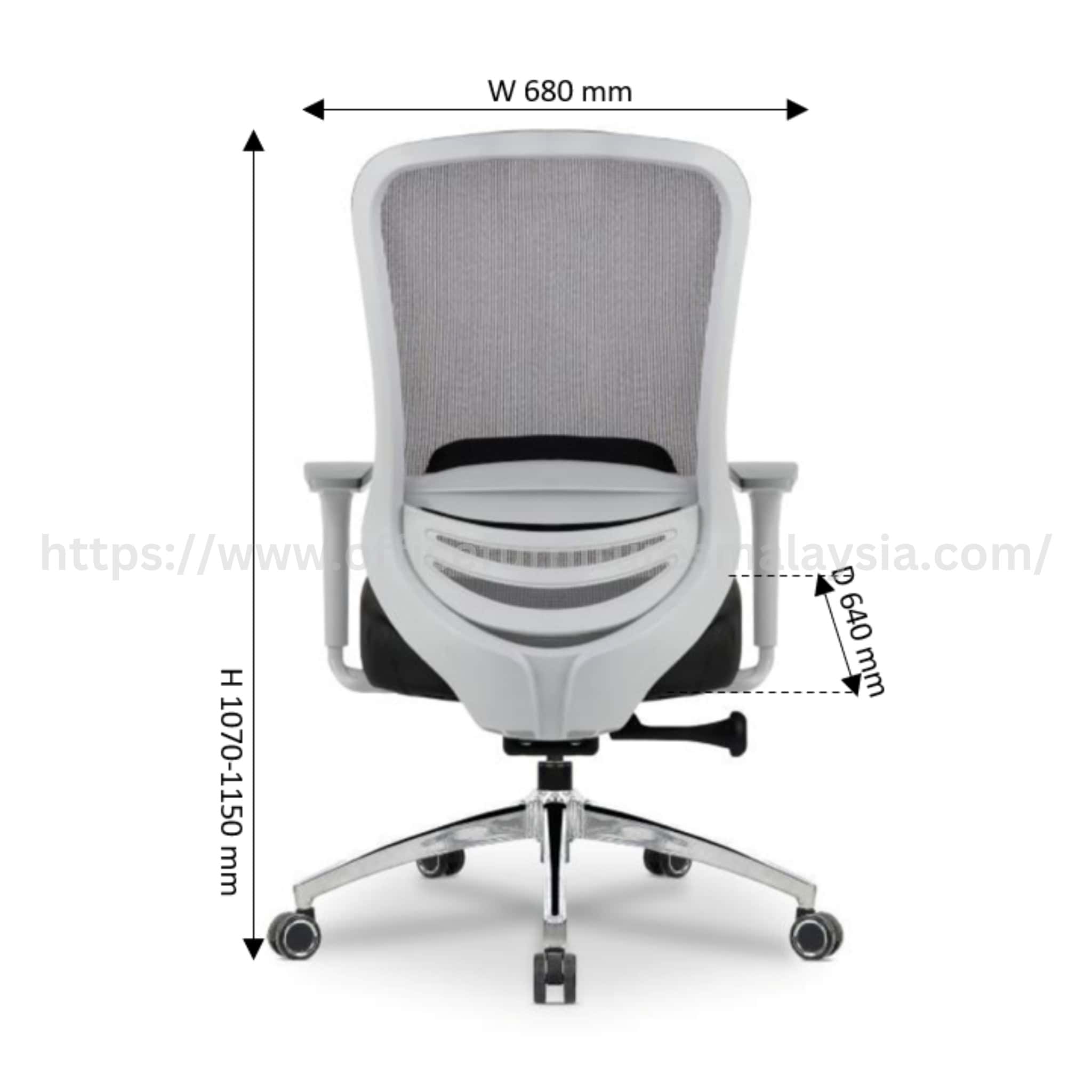 Novelle Mediumback Mesh Chair Klang Segambut Sentul