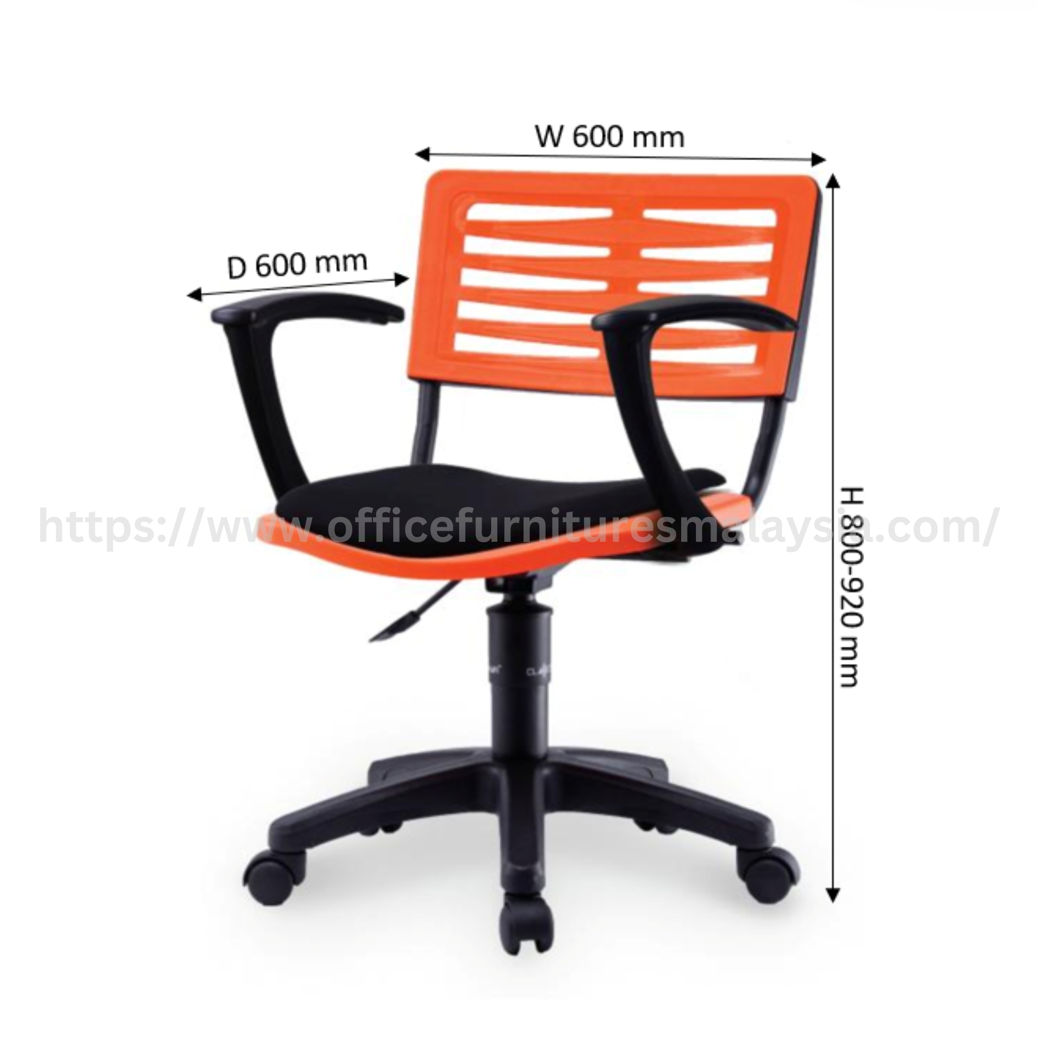 Ovia Mobile Study Chair with Padding Seat Bangi Kajang Putrajaya