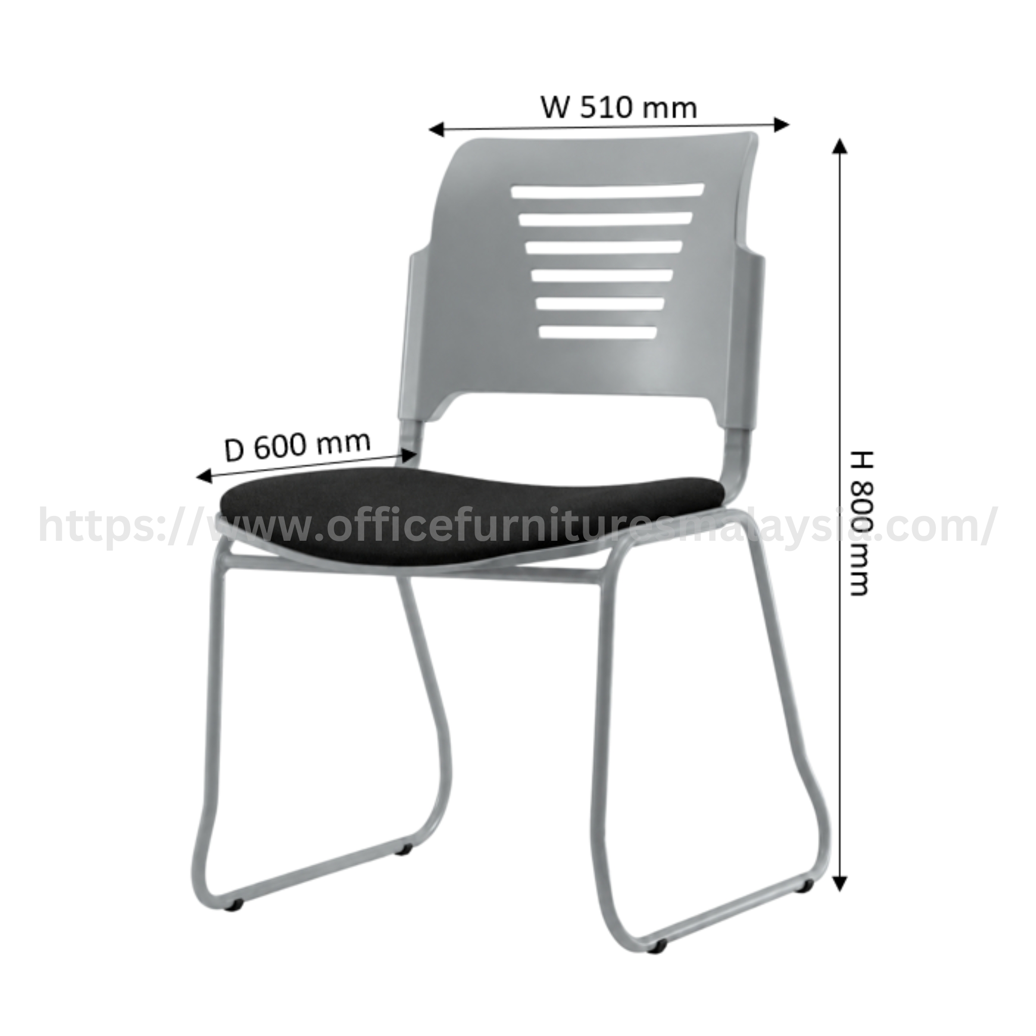 Perfect Student Chair Type A with Seat Padded OFC31380A-PS - Image 4