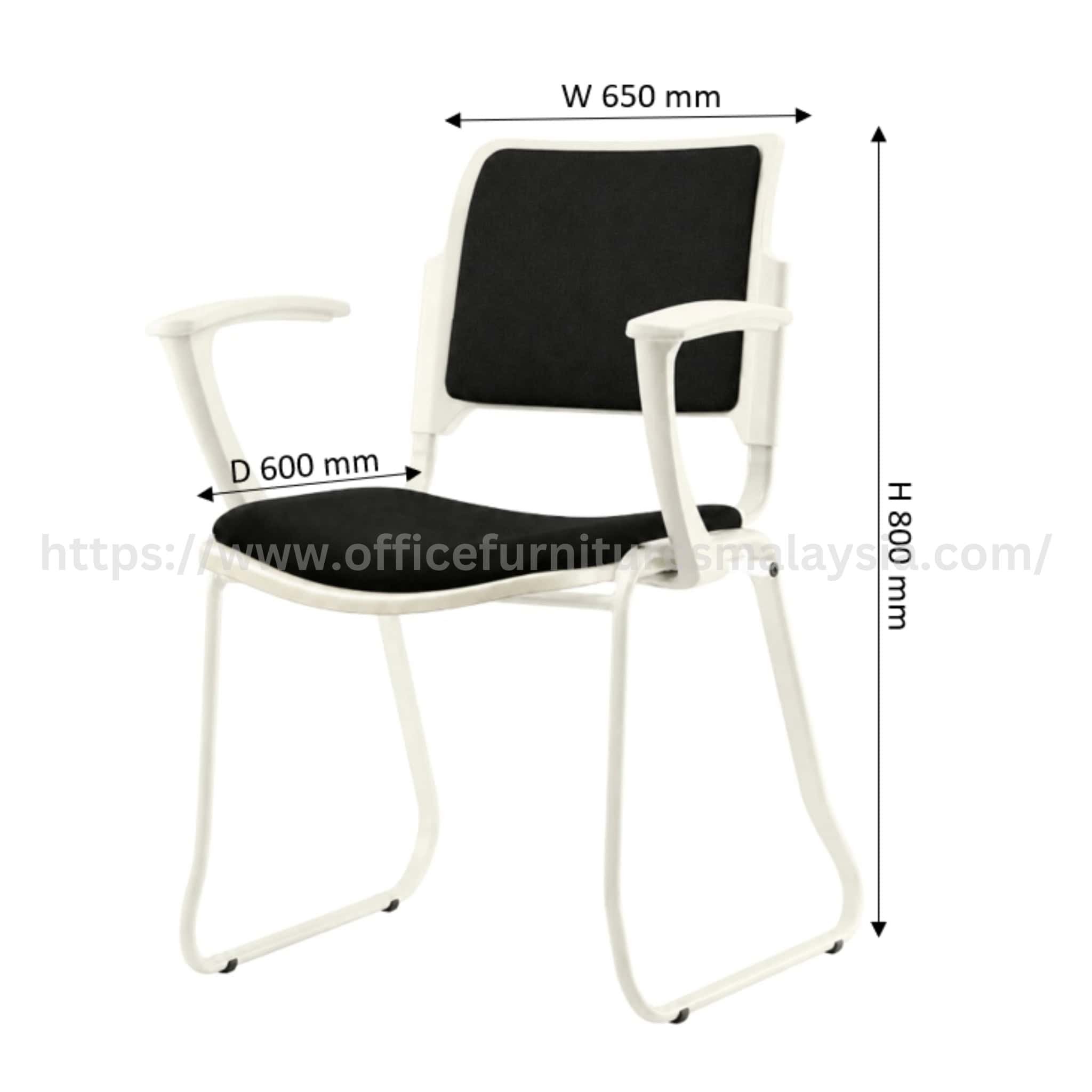 Perfect Student Chair Type B with Backrest & Seat Padded Meru Kapar Selayang