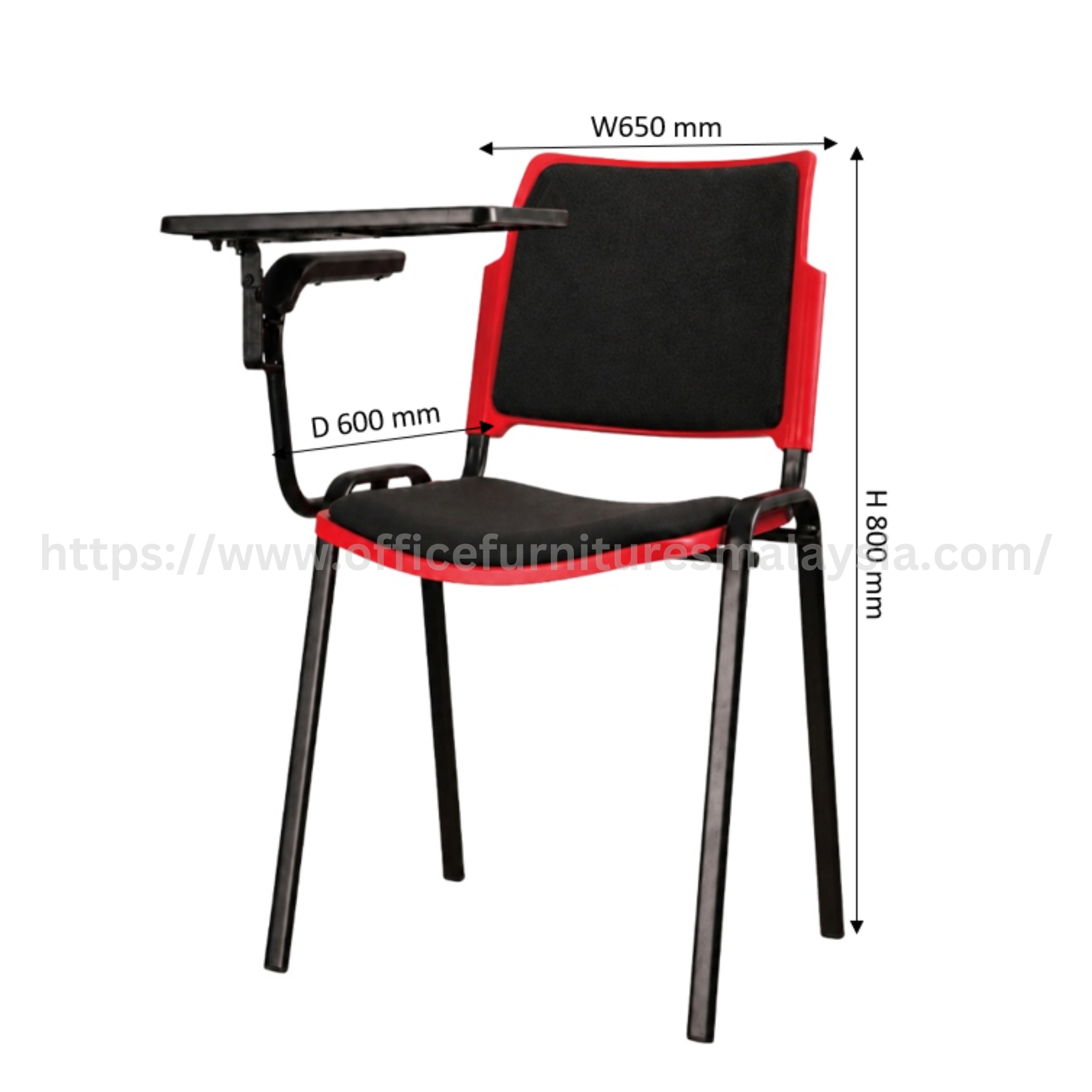 Pleasure Student Chair with Tablet Seat & Backrest Padding Taman Universiti PJ Old Town Taman Medan