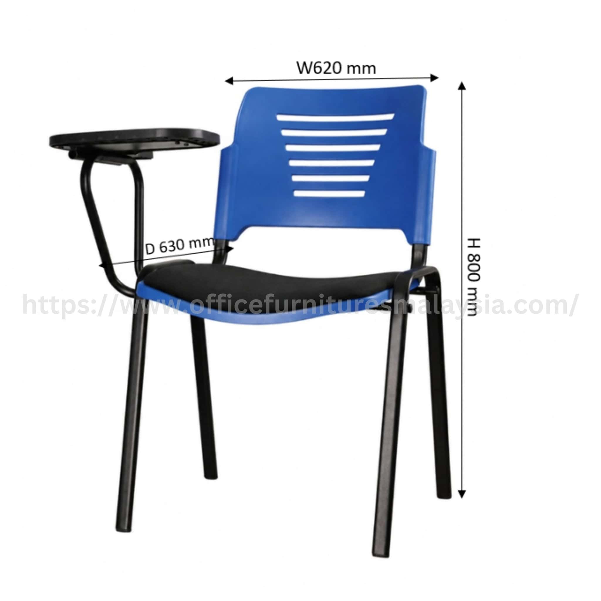Pleasure Student Chair with Tablet Seat Padding Taman Universiti PJ Old Town Taman Medan