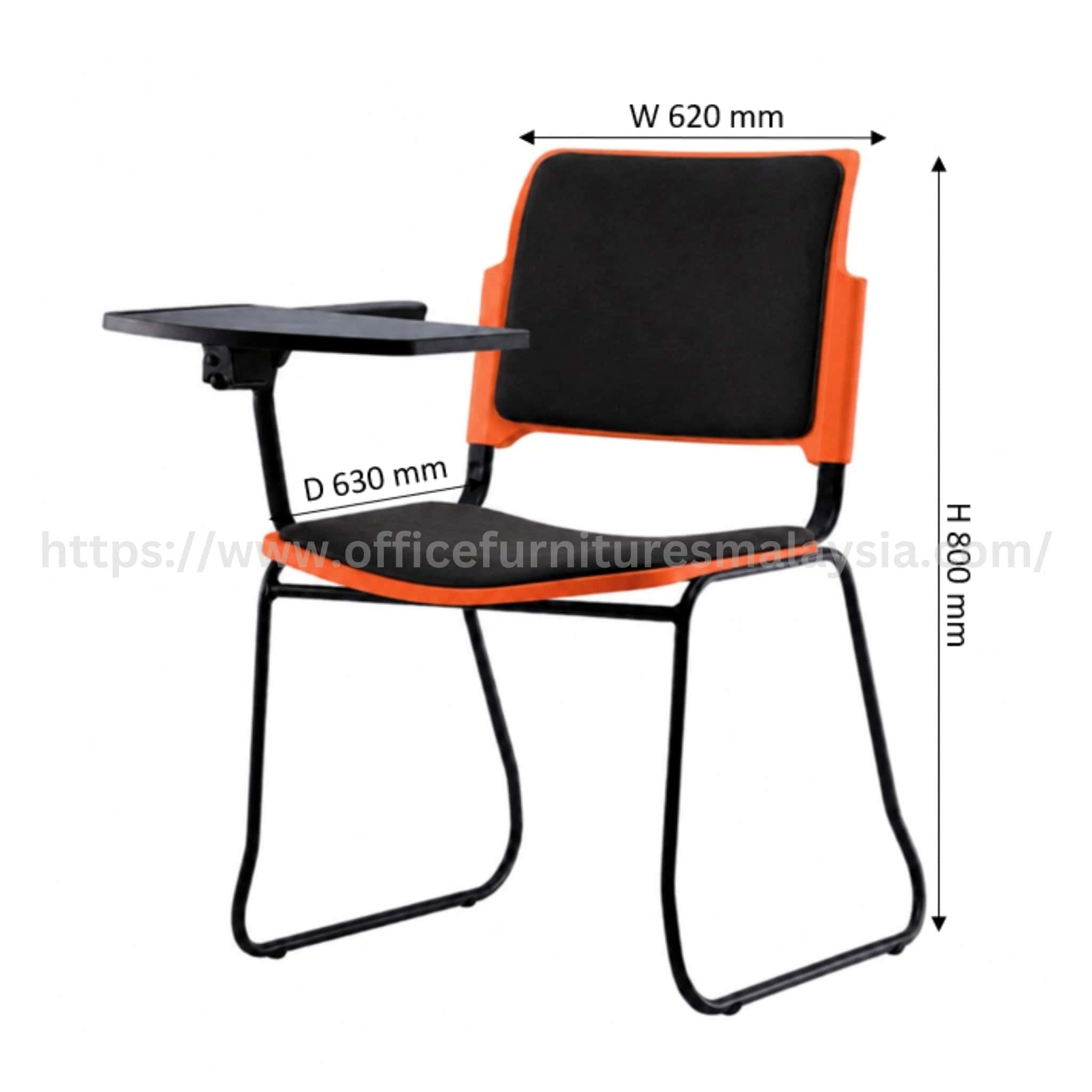 Prodigy Student Chair Type D with Backrest & Seat Padded Meru Kapar Selayang