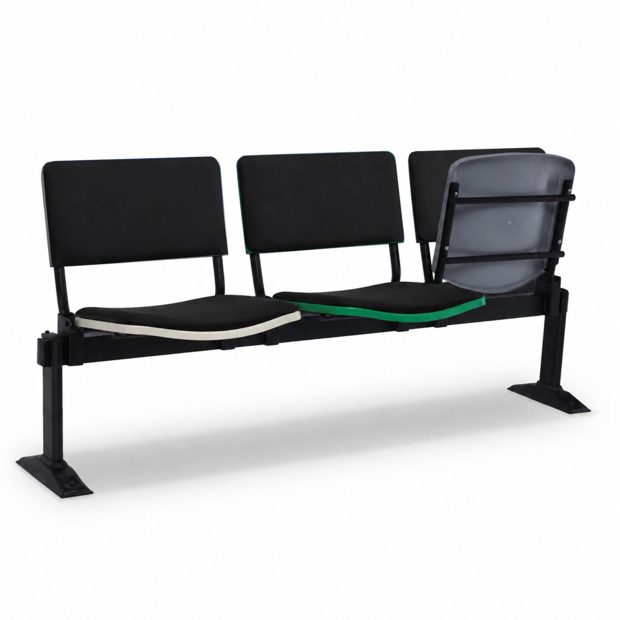 Rio 3 Seater Link Chair with Backrest & Seat Padded Gombak Kajang Bangi