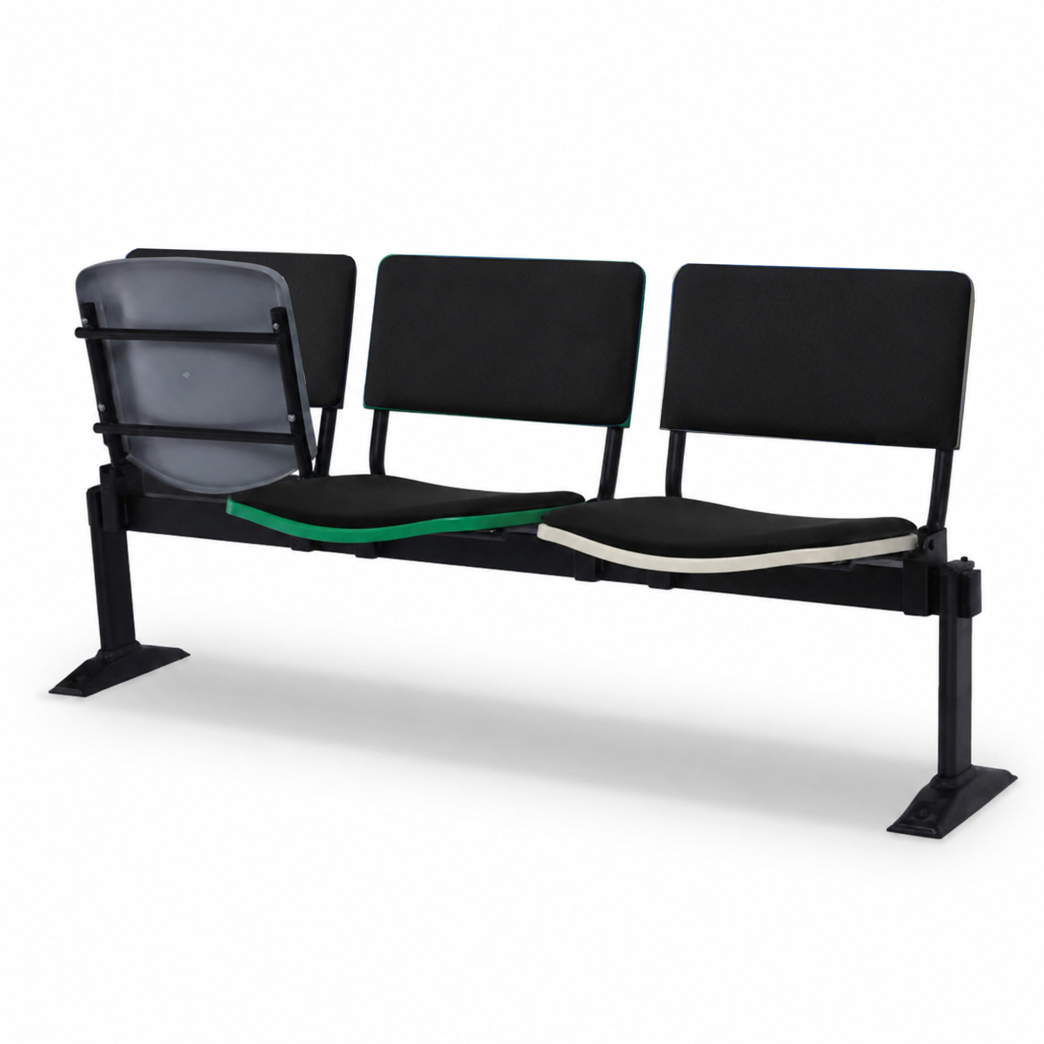 Rio 3 Seater Link Chair with Backrest & Seat Padded Kajang Pulau Indah Pandamaran