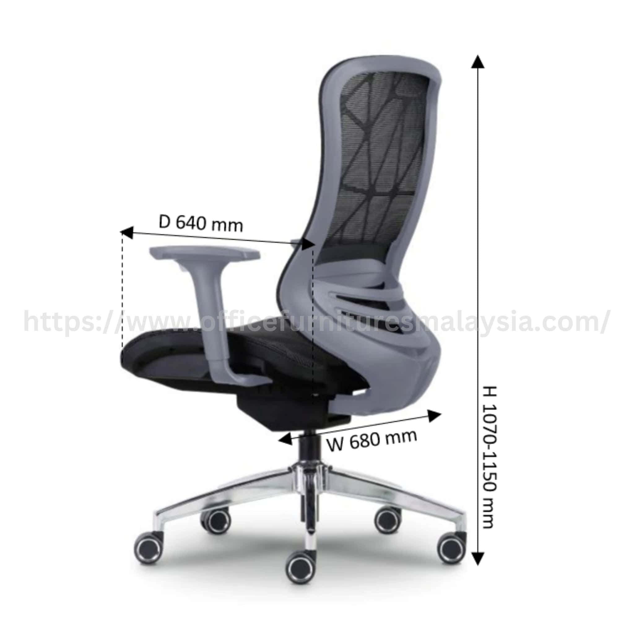 Taro Mediumback Mesh Chair Brickfields KL Sentral Pudu