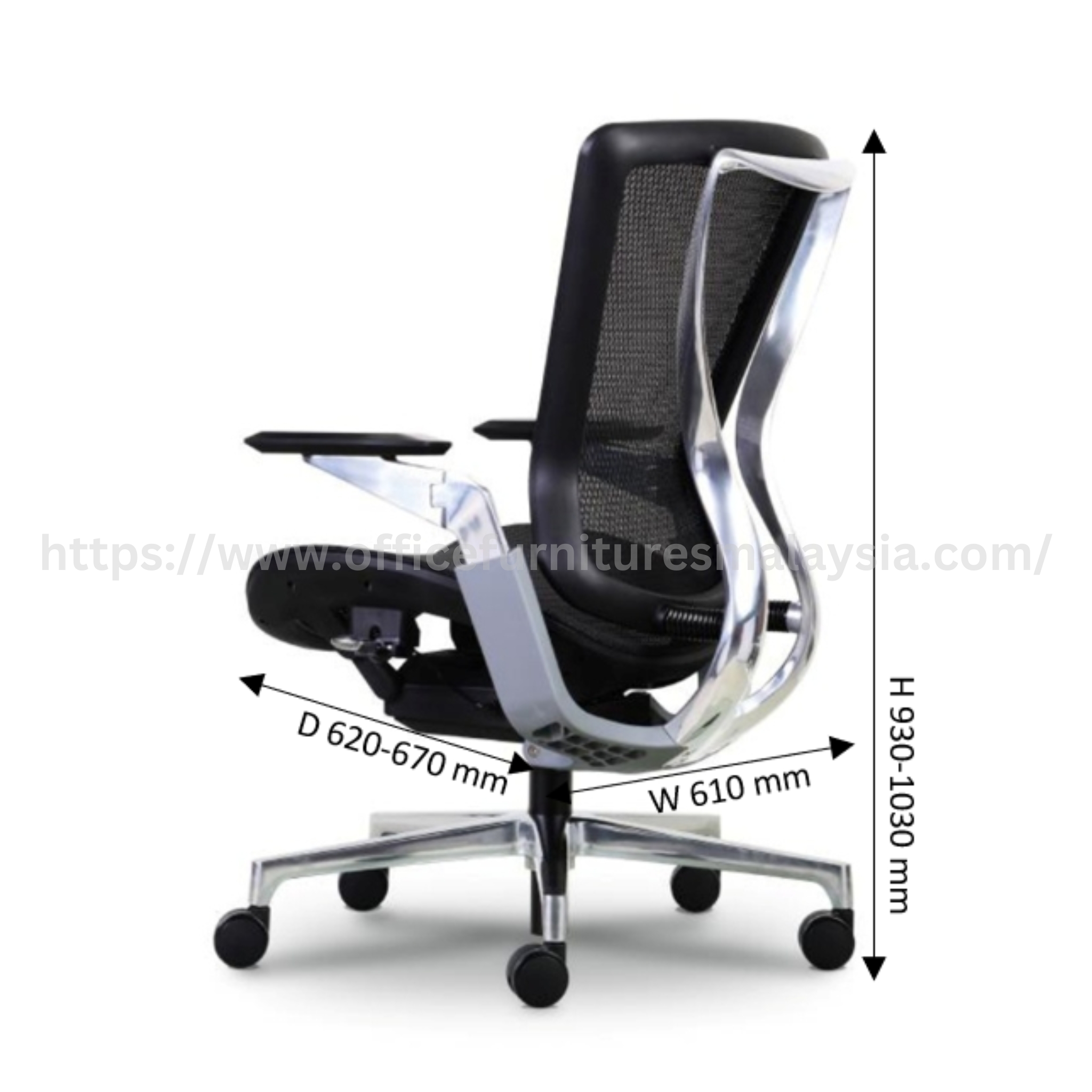 Velo Manager Medium Back Chair Serdang Meru Kuala Langat