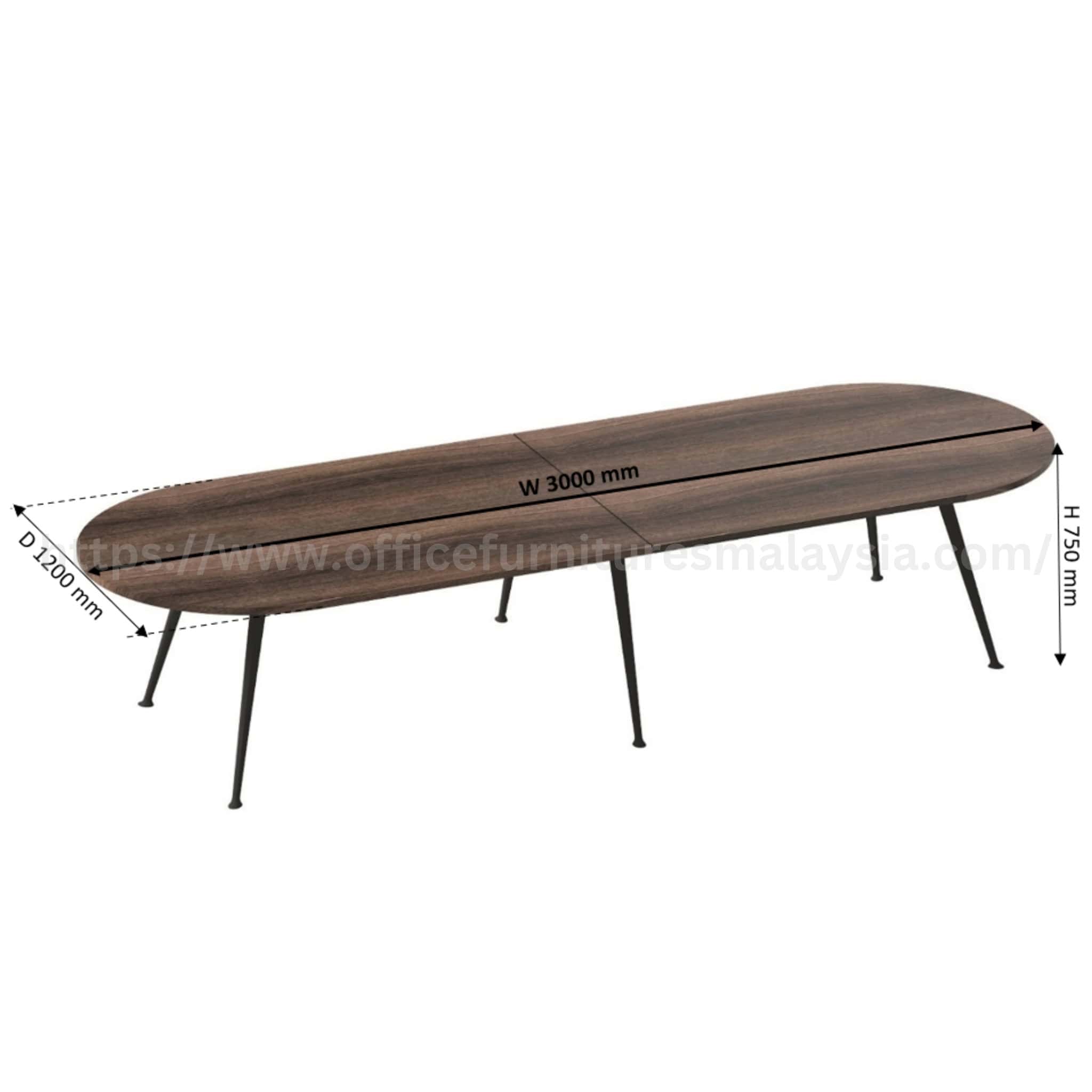 10 ft Wesley Oval Conference Discussion Table Bangi Banting Semenyih