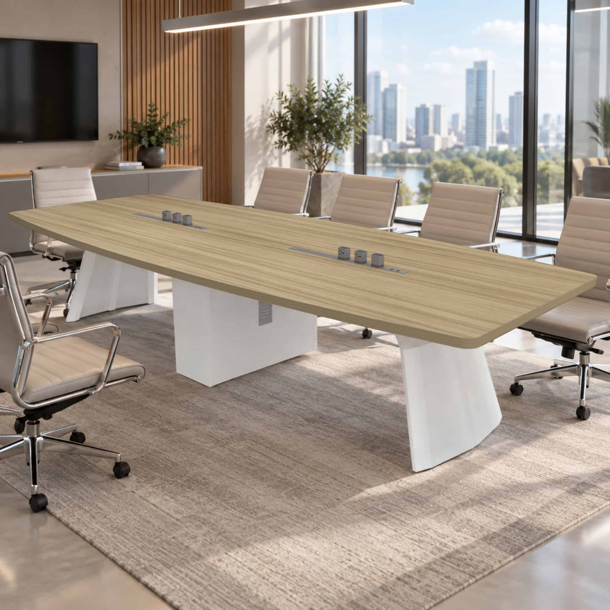 12ft Sven Boat-Shape Conference Table Petaling Jaya Damansara Kota Damansara