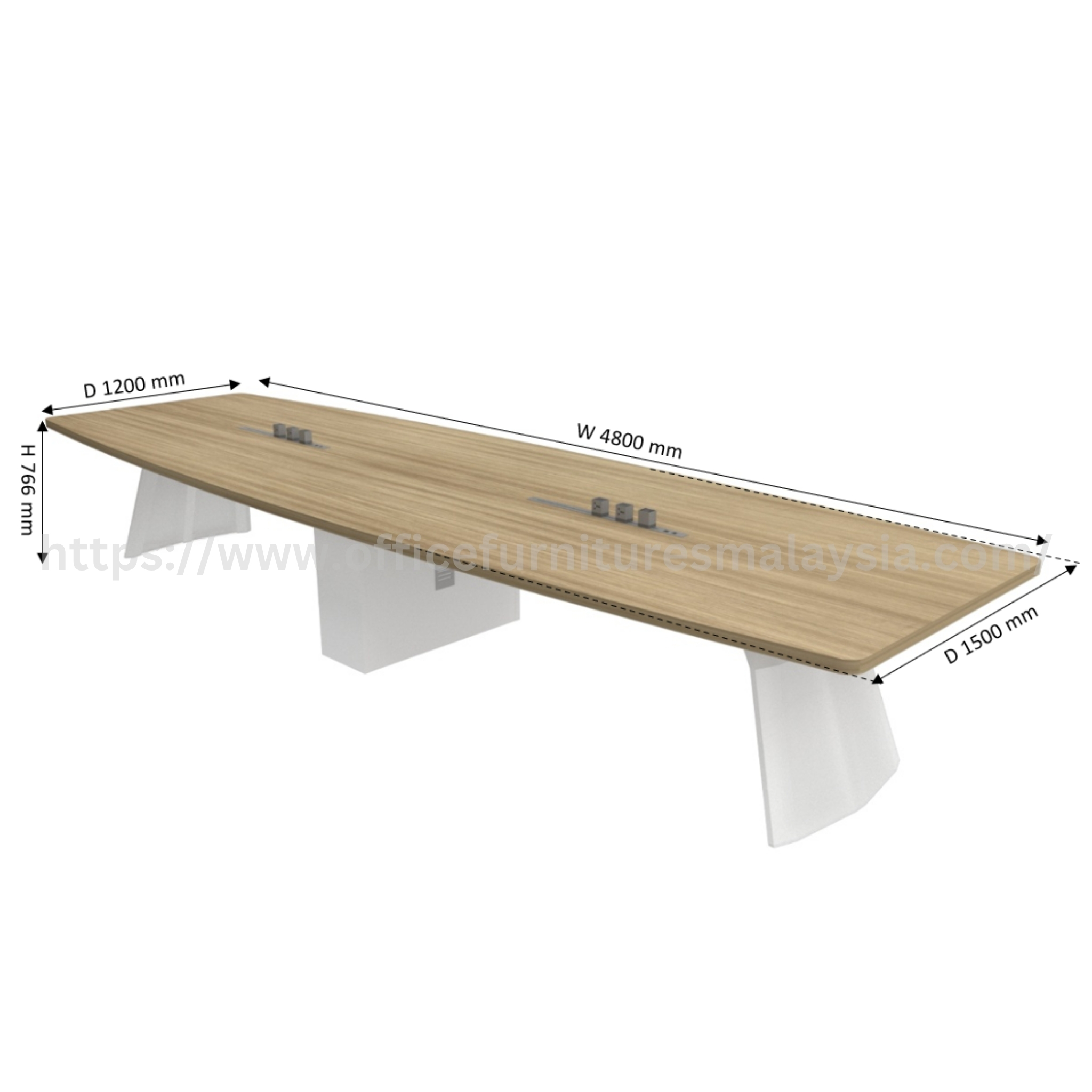 16ft Sven Boat-Shape Conference Table Bangi Serdang Kuala Lumpur